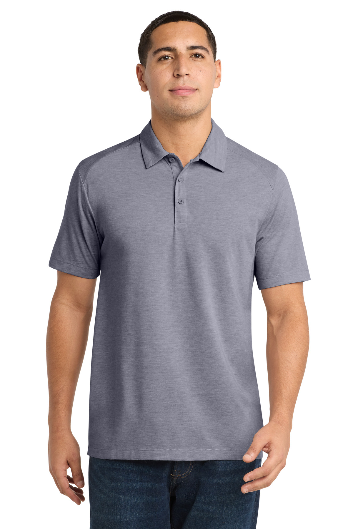 Sport-Tek PosiCharge Tri-Blend Wicking Polo. ST405