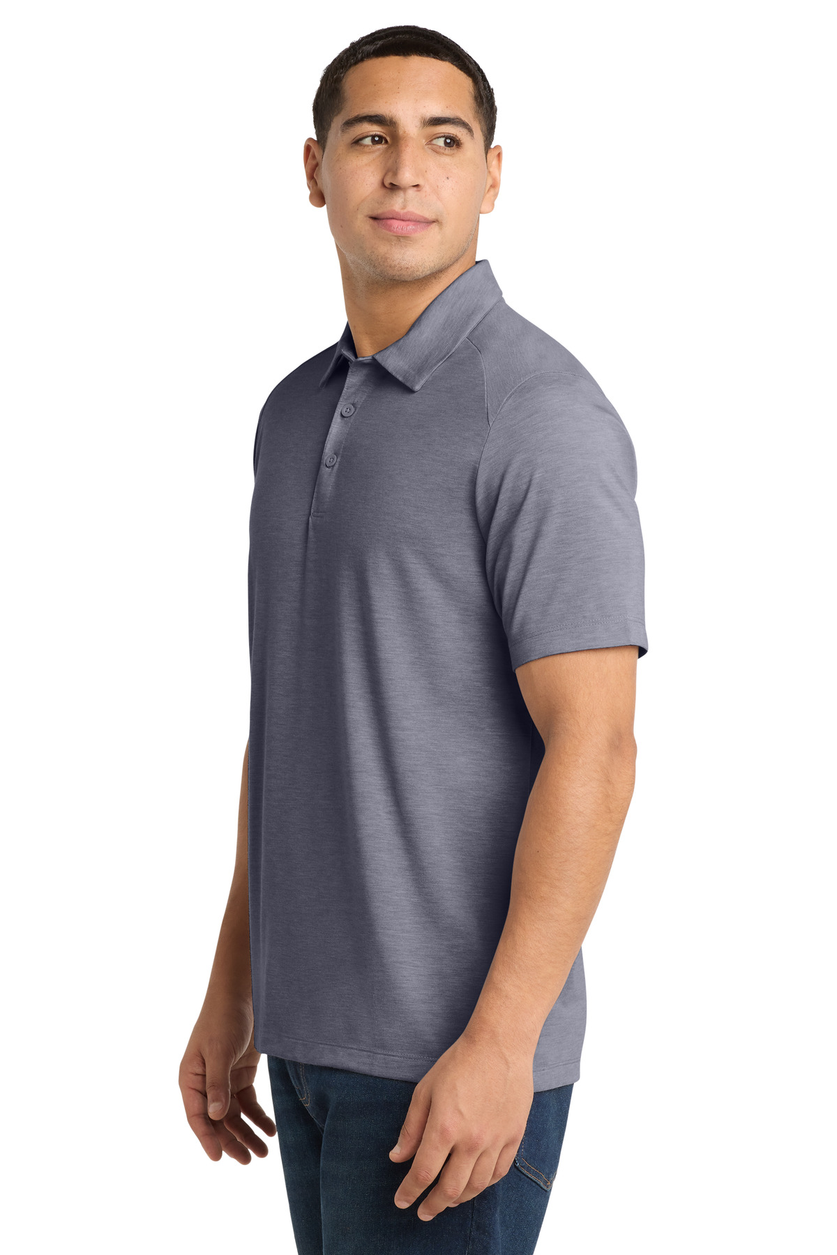 Sport-Tek PosiCharge Tri-Blend Wicking Polo. ST405
