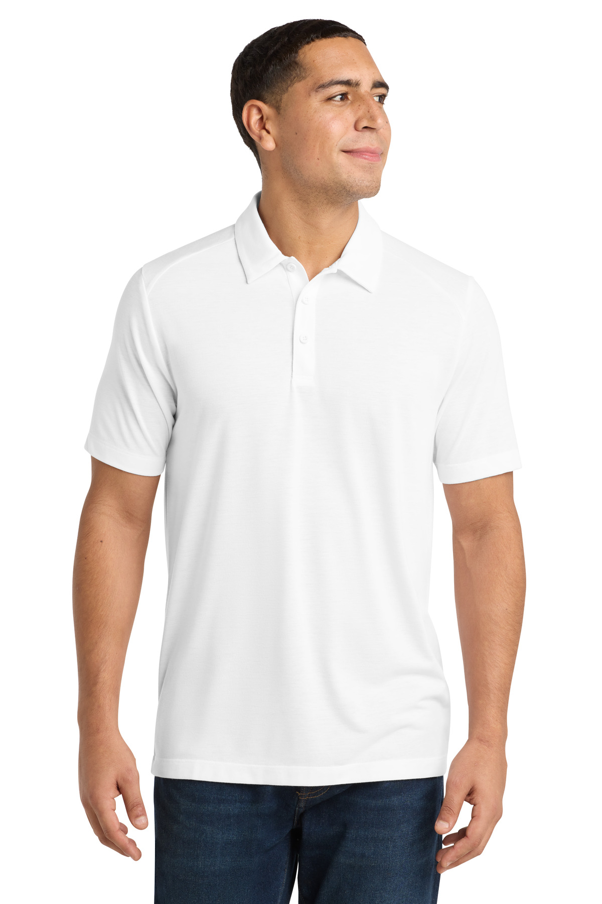 Sport-Tek PosiCharge Tri-Blend Wicking Polo. ST405