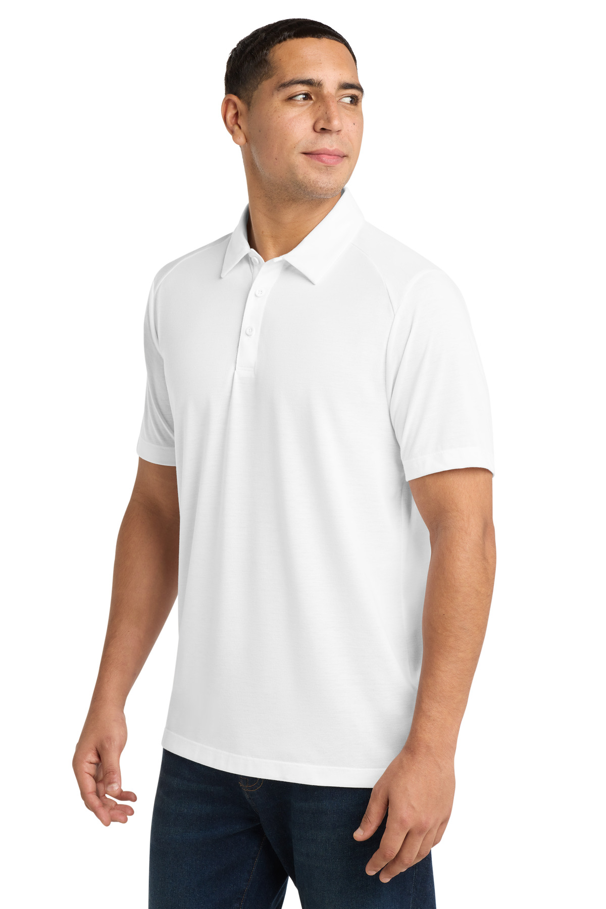 Sport-Tek PosiCharge Tri-Blend Wicking Polo. ST405