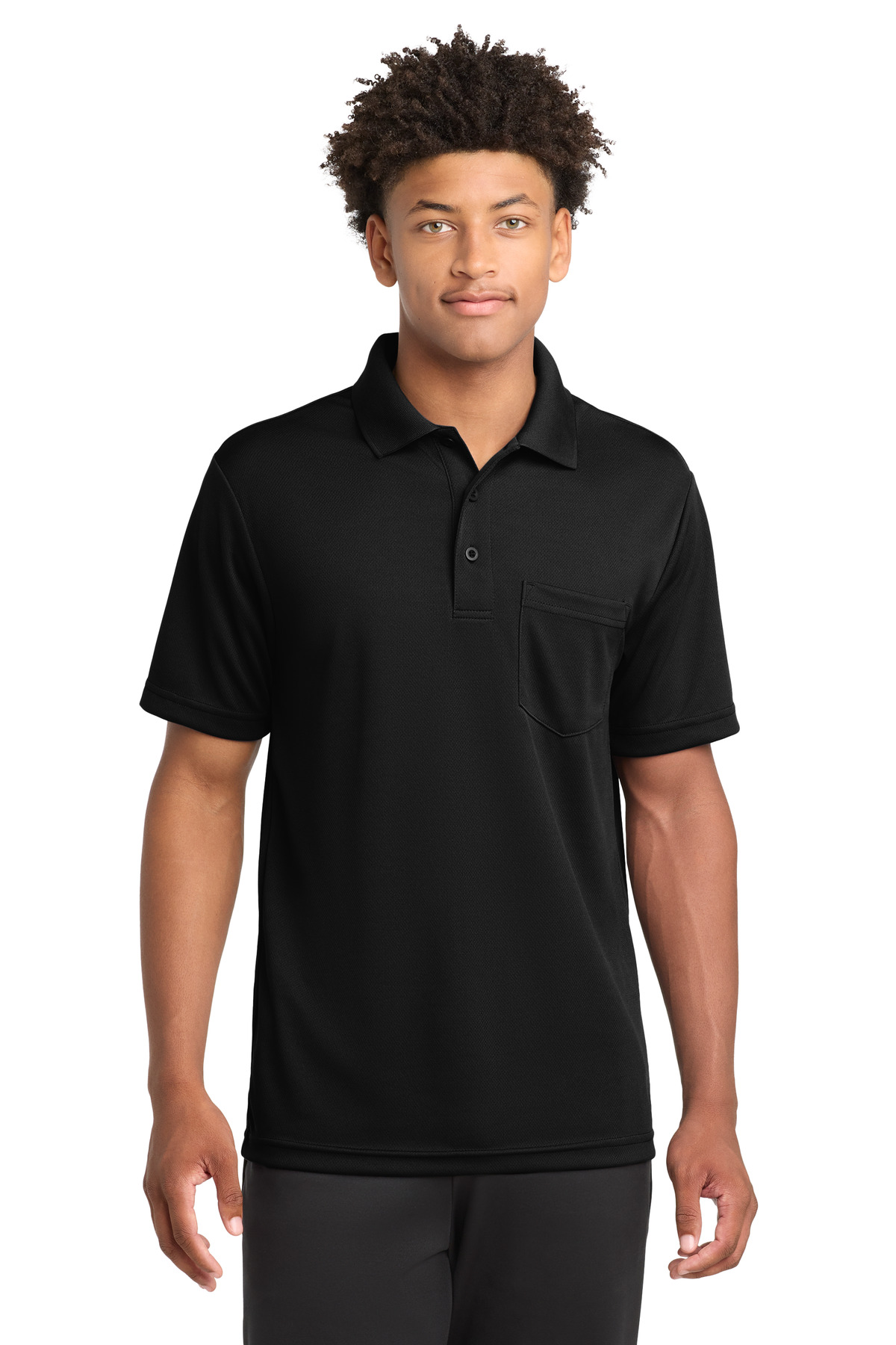 Sport-Tek Hospitality Polos & Knits ® PosiCharge ® RacerMesh ® Pocket Polo.-Sport-Tek