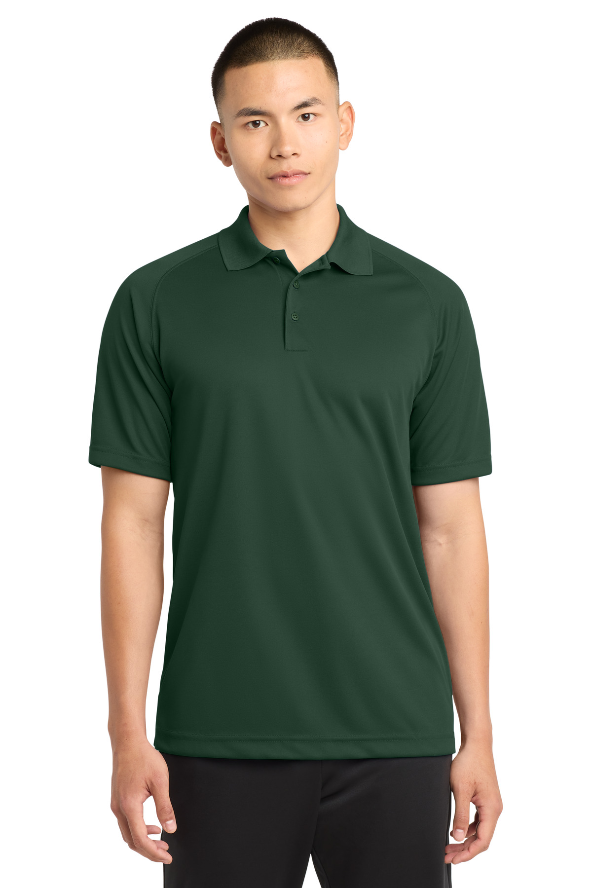 Sport-Tek Dry Zone Raglan Polo. T475