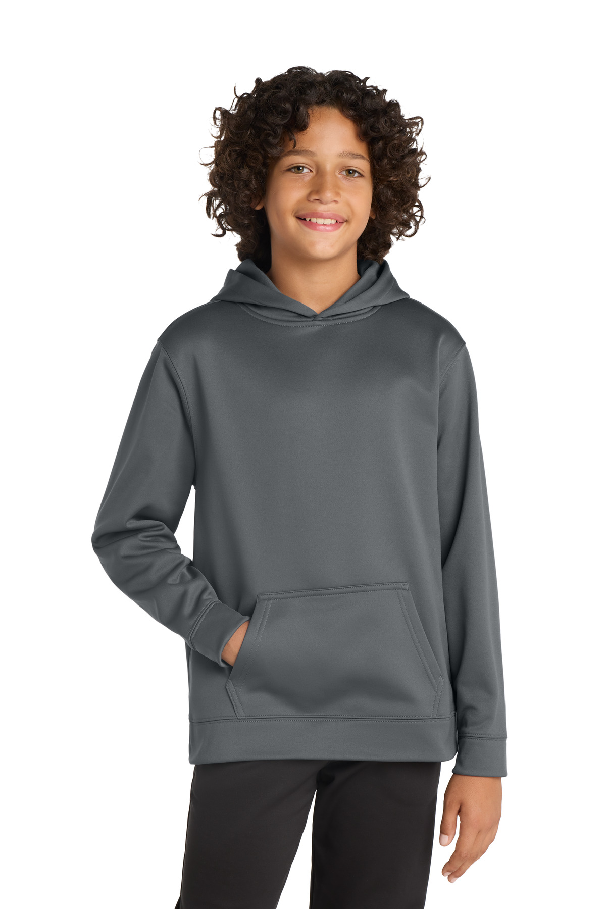 Sport-Tek Youth Sport-Wick Fleece Hooded Pullover. YST244