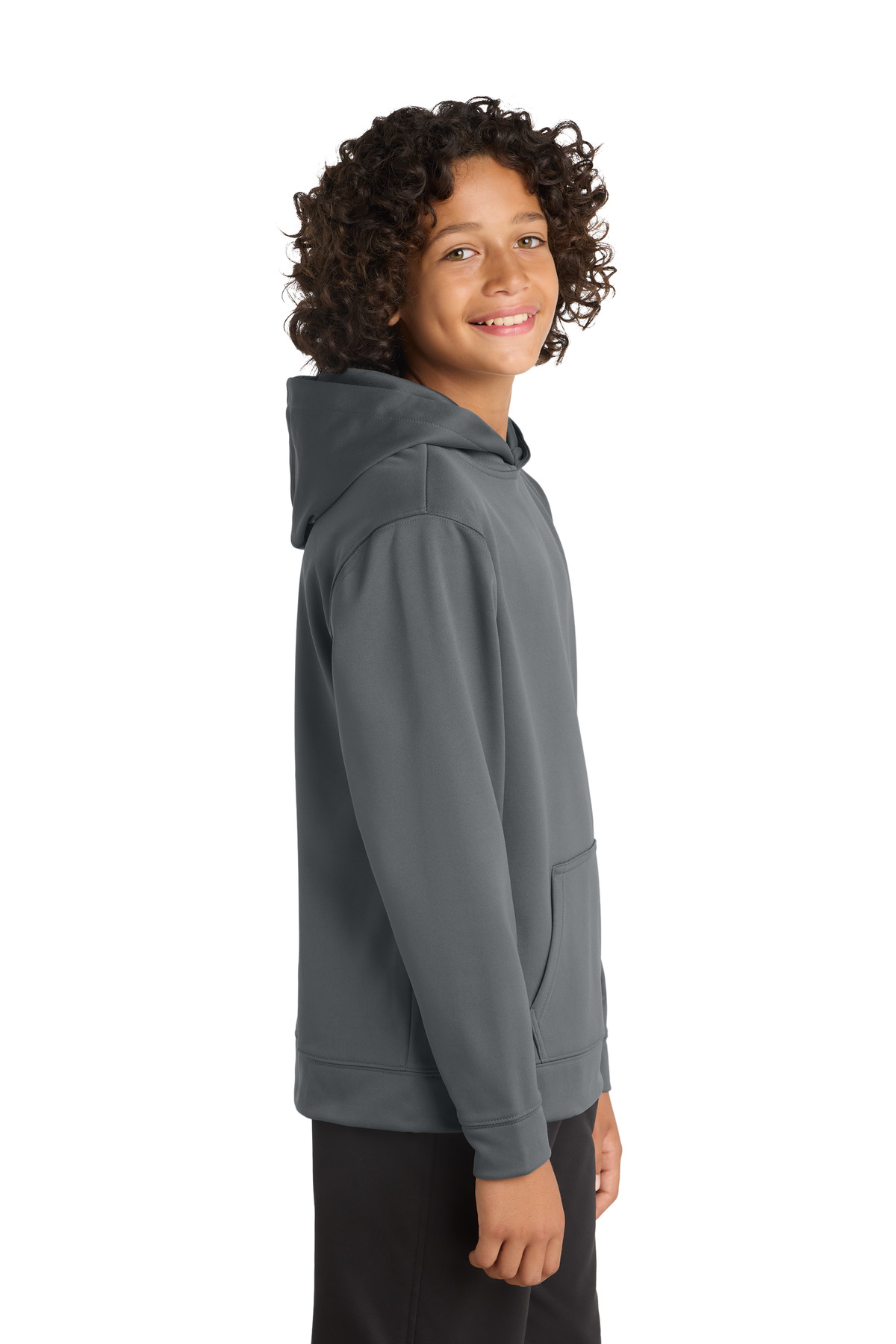Sport-Tek Youth Sport-Wick Fleece Hooded Pullover. YST244