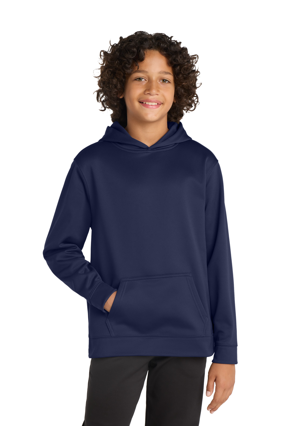 Sport-Tek Youth Sport-Wick Fleece Hooded Pullover. YST244