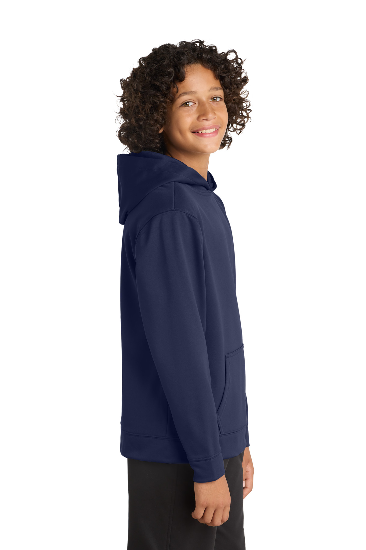 Sport-Tek Youth Sport-Wick Fleece Hooded Pullover. YST244