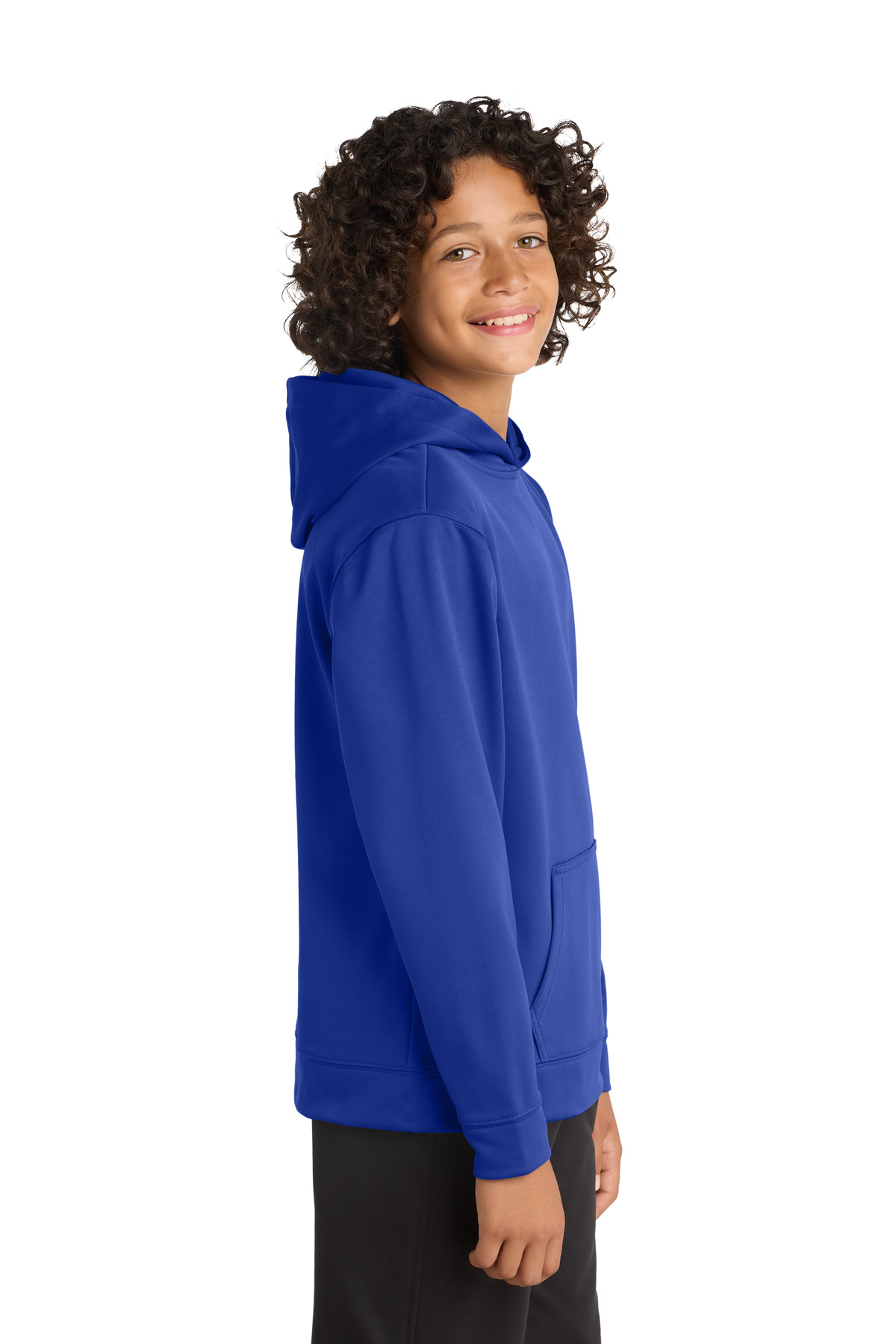 Sport-Tek Youth Sport-Wick Fleece Hooded Pullover. YST244