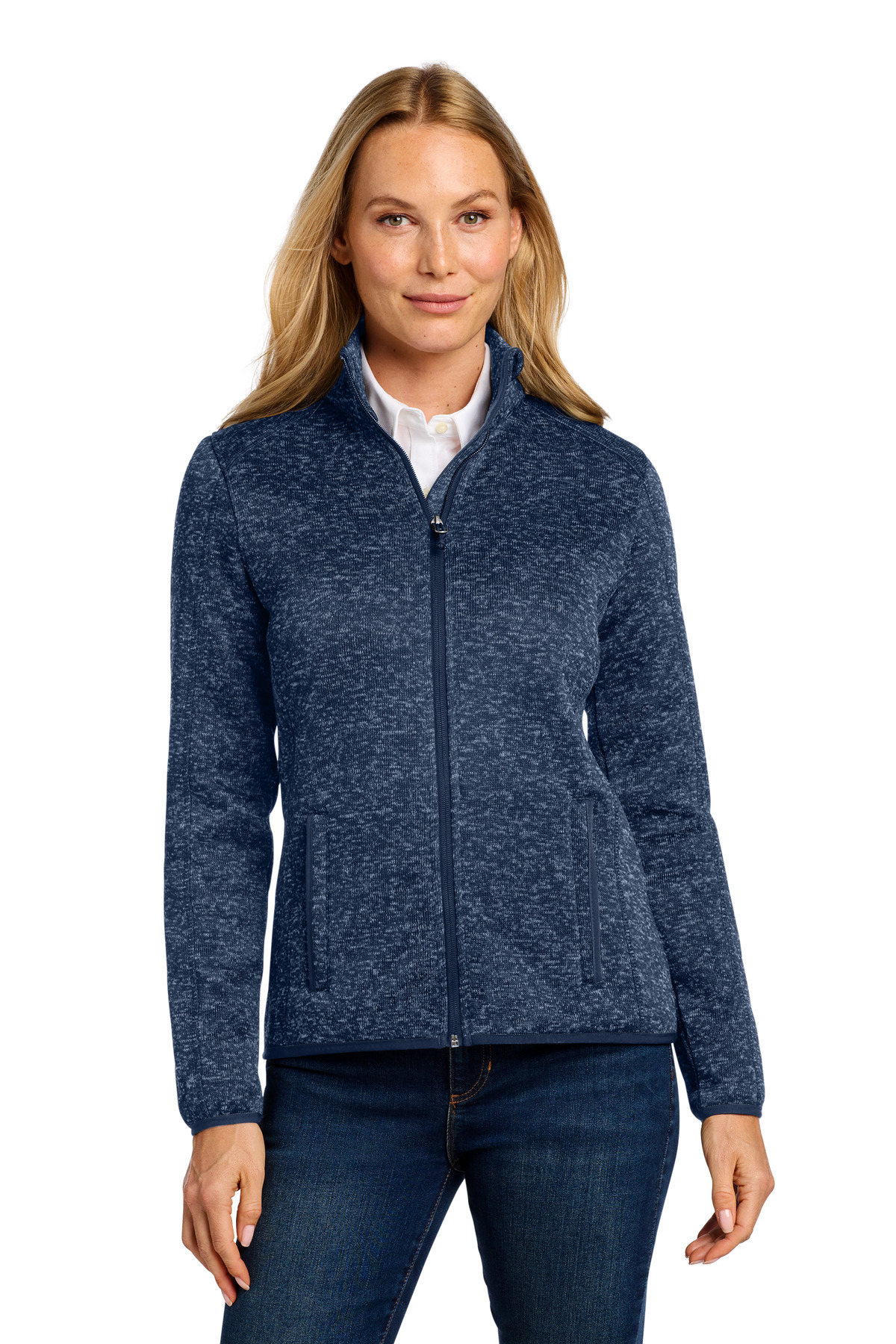 Port Authority ® Women's Sweater Fleece Jacket. L232 - Image 4