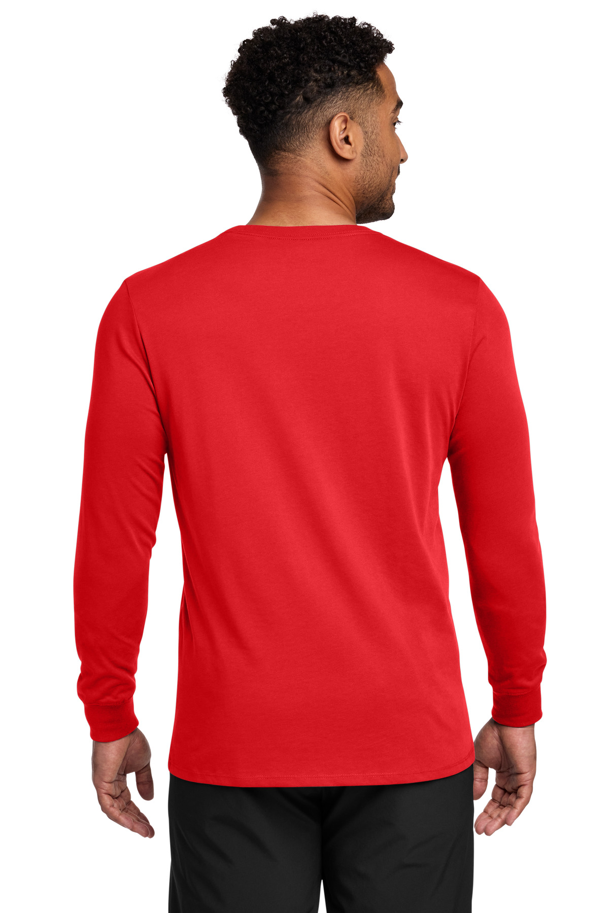 Nike Dri-FIT Cotton/Poly Long Sleeve Tee. NKBQ5230