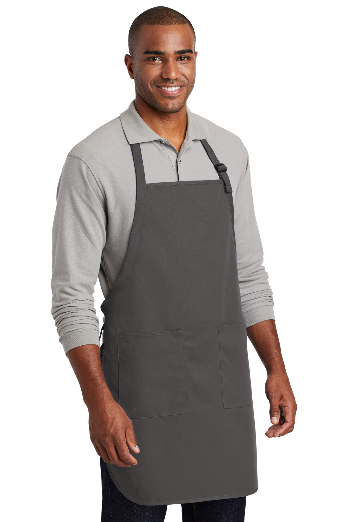 Port Authority Full-Length Two-Pocket Bib Apron. A600