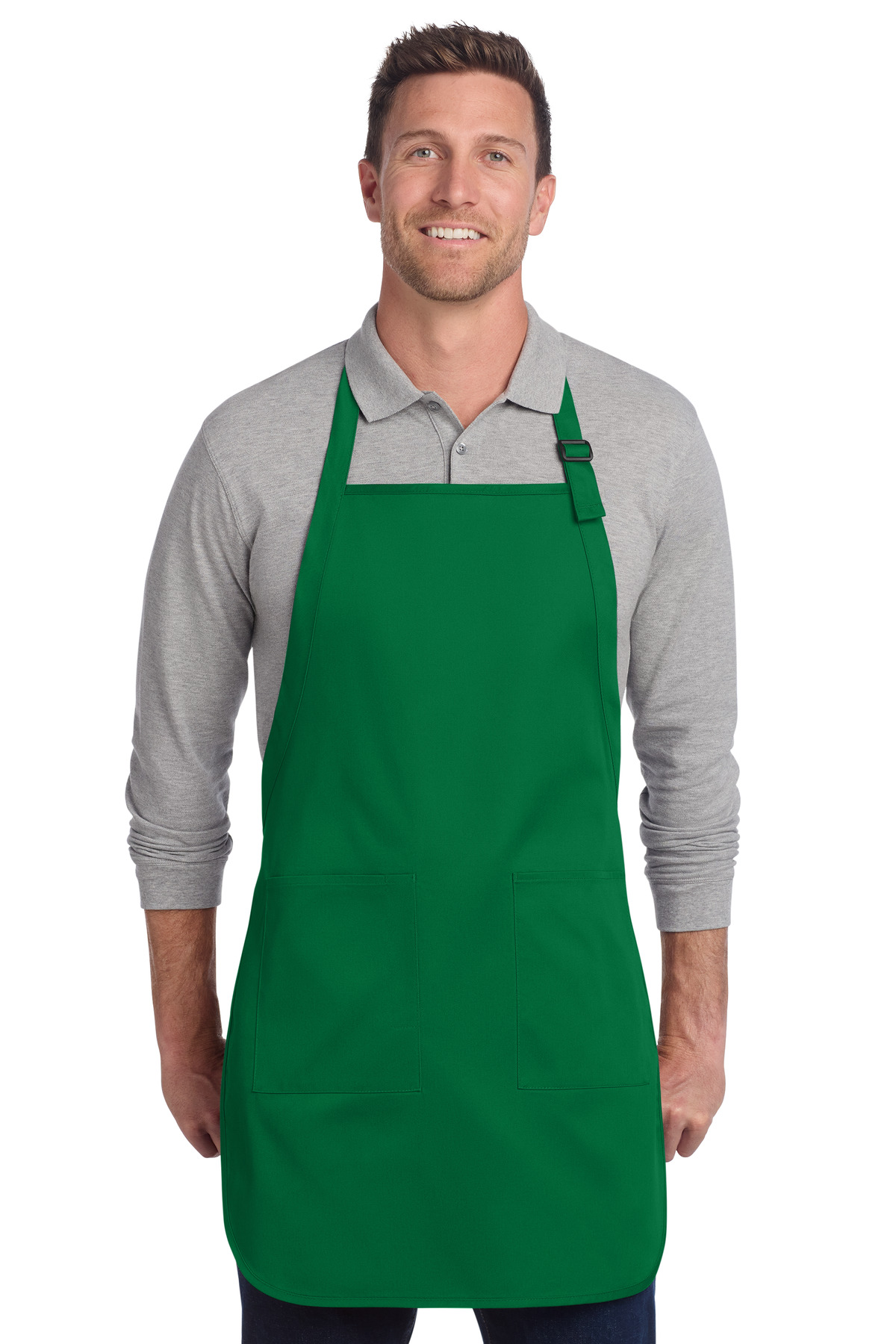 Port Authority Full-Length Two-Pocket Bib Apron. A600