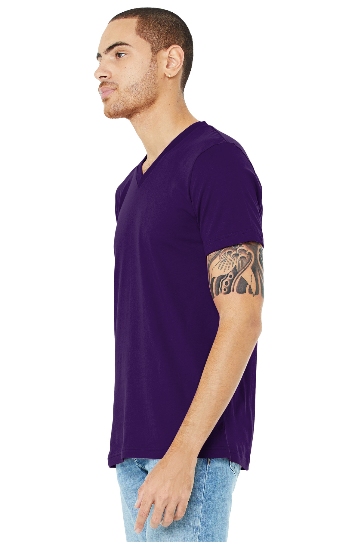 BELLA+CANVAS Unisex Jersey Short Sleeve V-Neck Tee. BC3005
