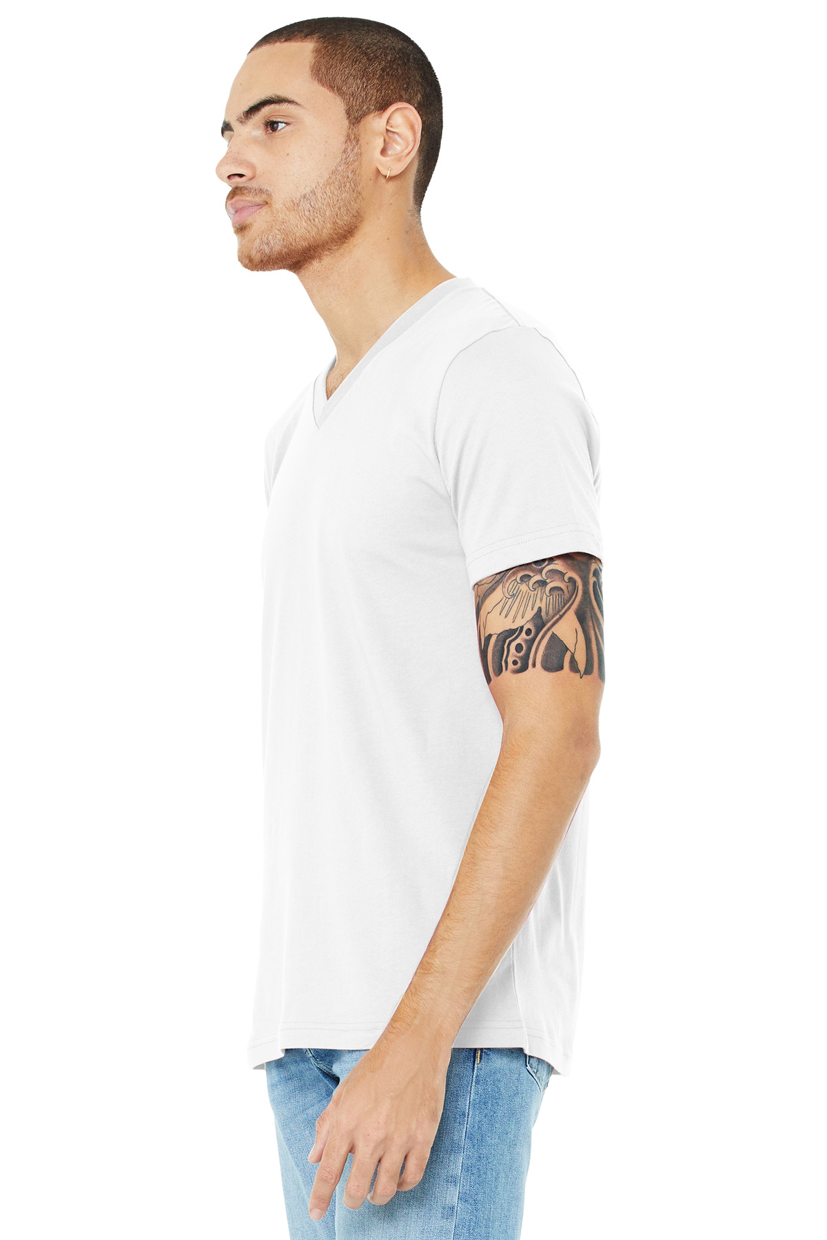 BELLA+CANVAS Unisex Jersey Short Sleeve V-Neck Tee. BC3005
