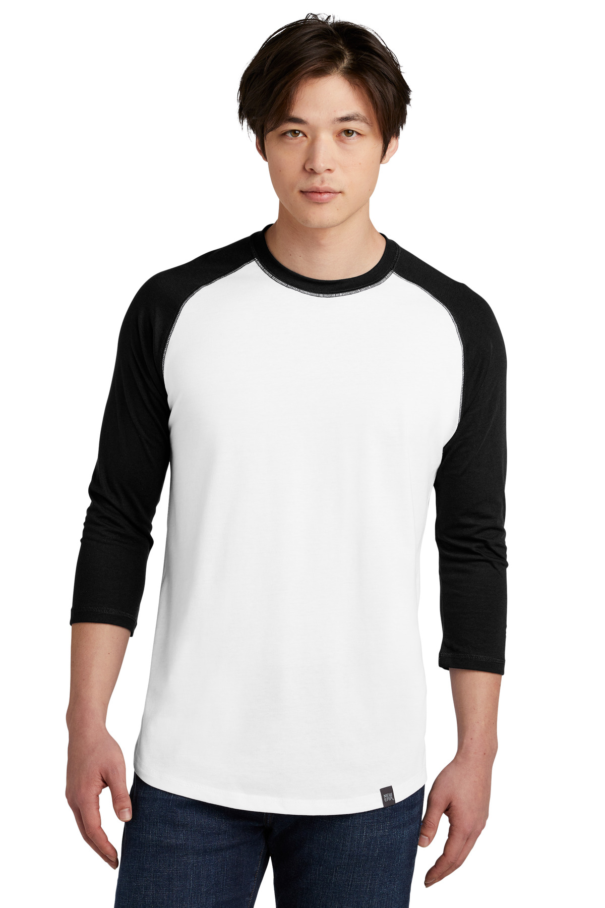 New Era Hospitality T-Shirts ® Heritage Blend 3/4-Sleeve Baseball Raglan Tee.-New Era