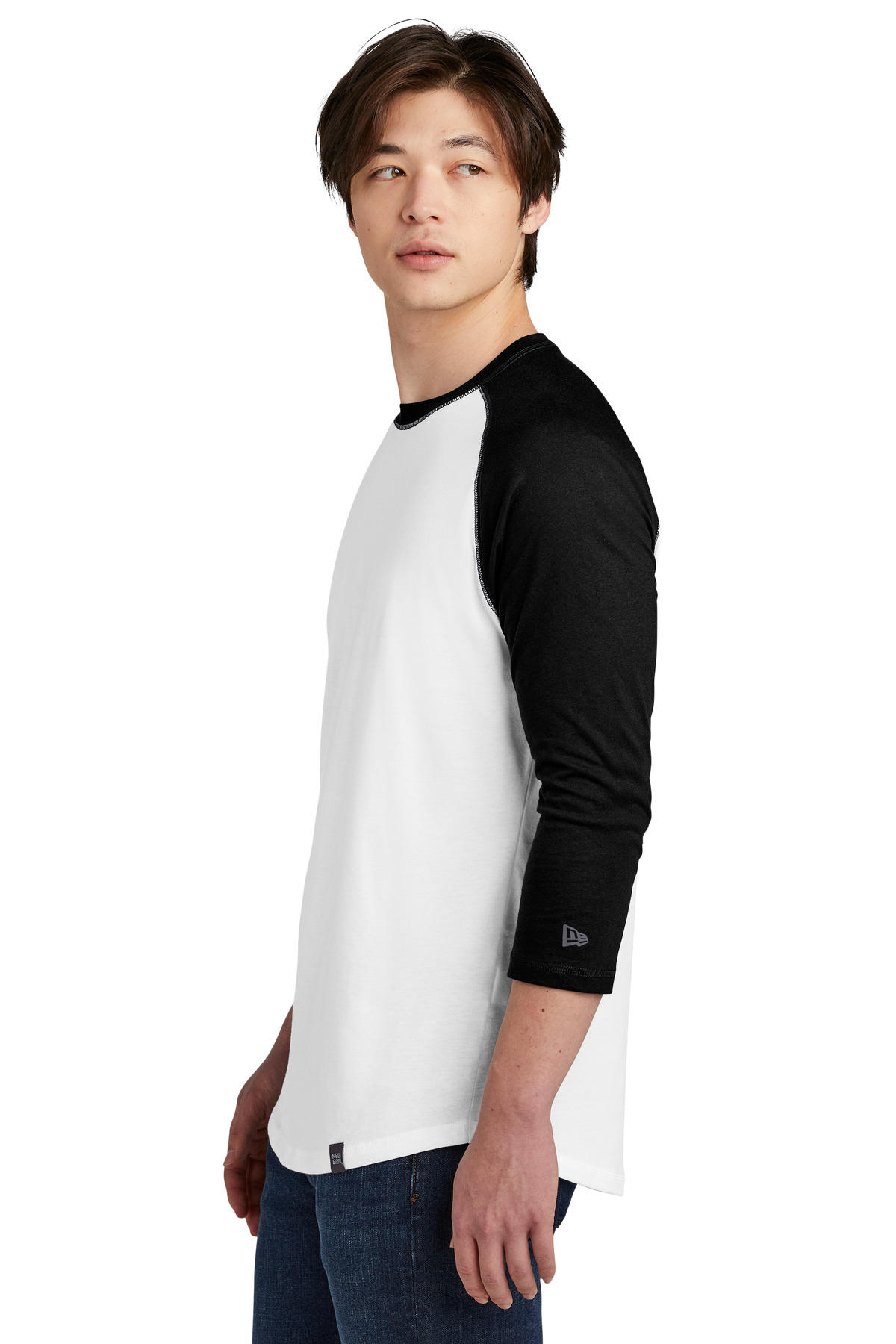 New Era Heritage Blend 3/4-Sleeve Baseball Raglan Tee. NEA104