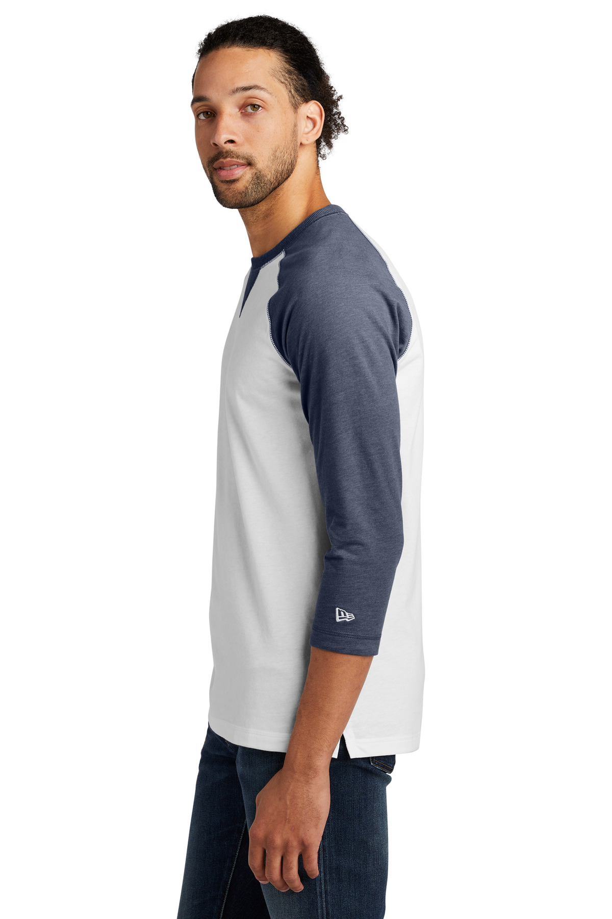 True Navy Heather/ White