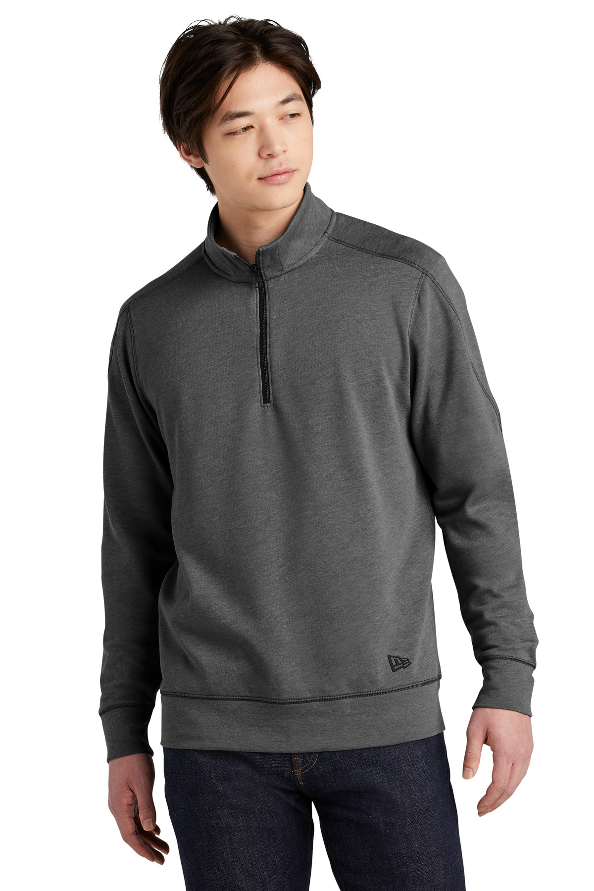 New Era Hospitality Sweatshirts & Fleece ® Tri-Blend Fleece 1/4-Zip Pullover.-New Era