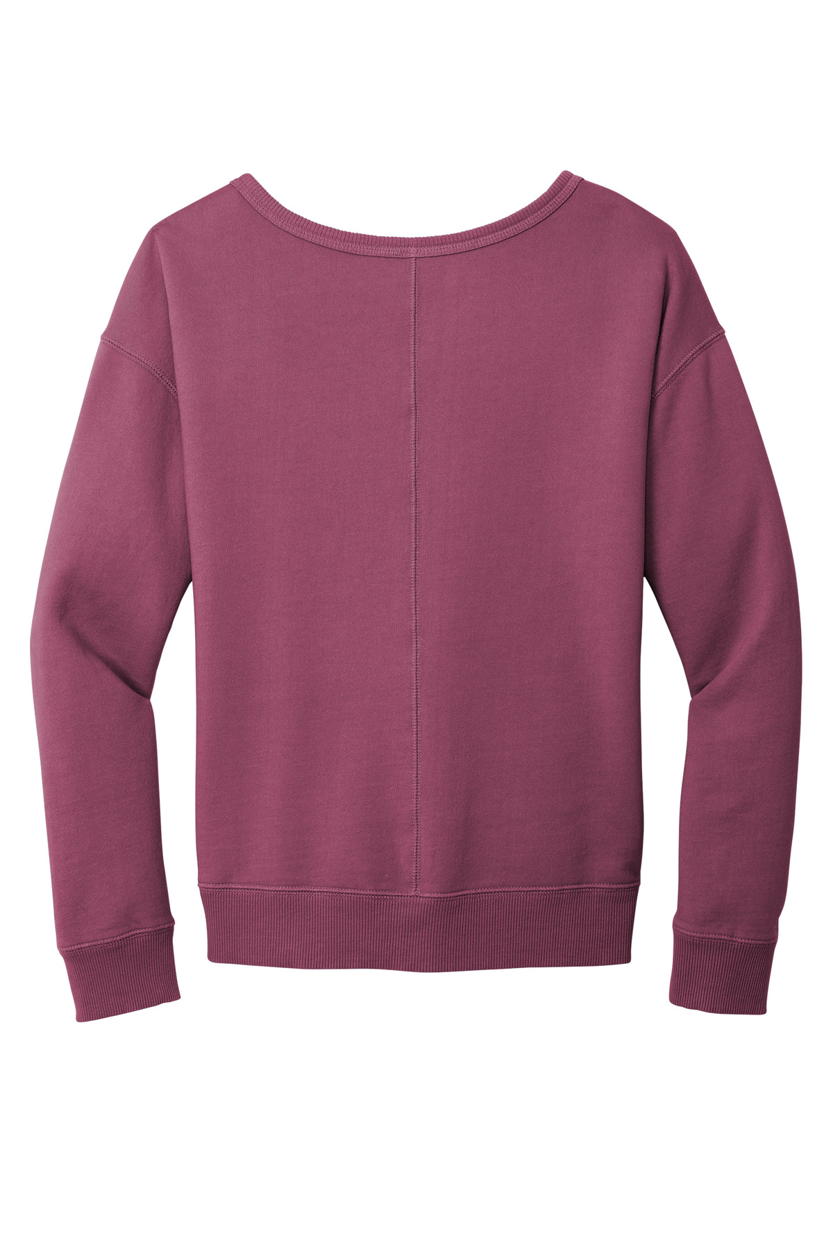 Port & Co Women's Beach Wash Garment-Dyed V-Neck Sweatshirt LPC098V