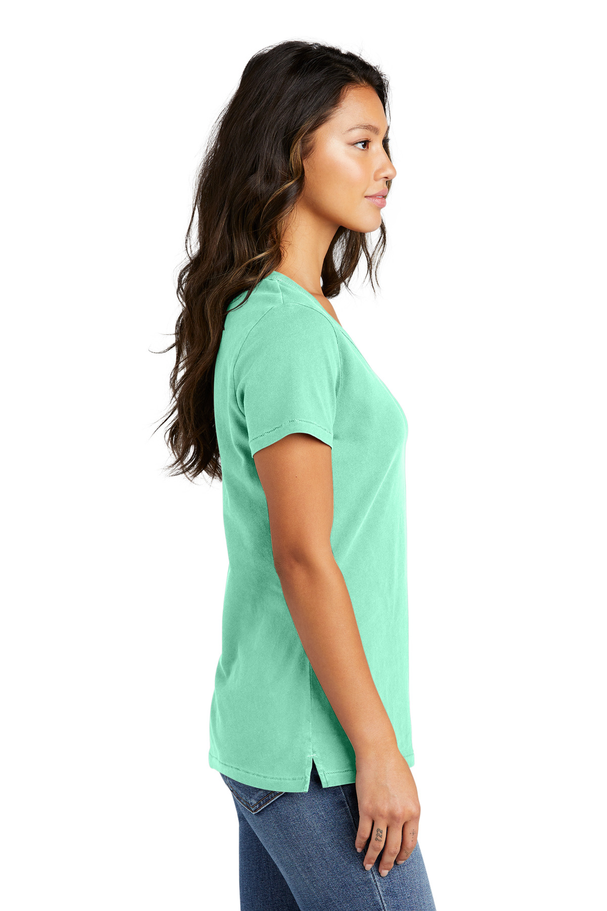 Port & Company Women's Beach Wash Garment-Dyed V-Neck Tee LPC099V