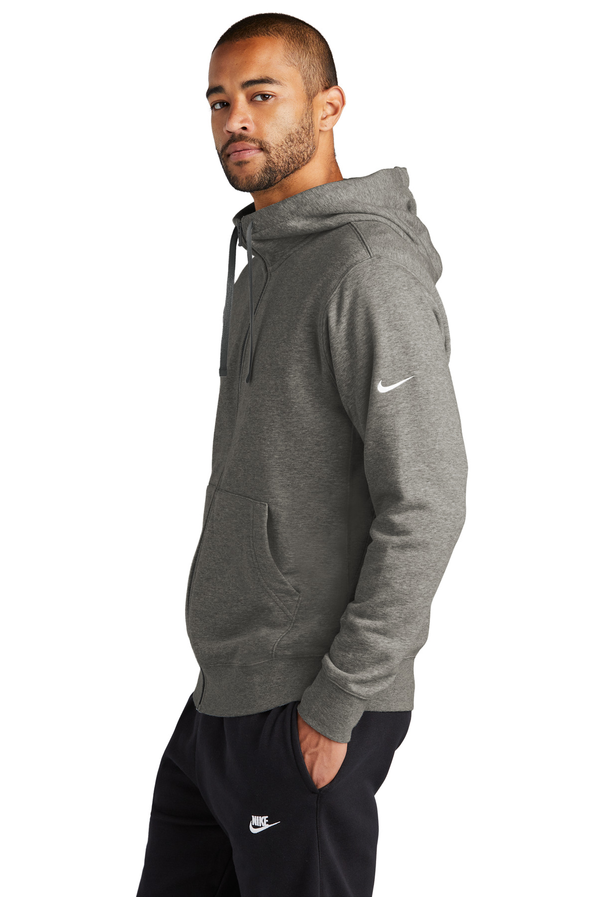 Nike Club Fleece Sleeve Swoosh Full-Zip Hoodie NKDR1513