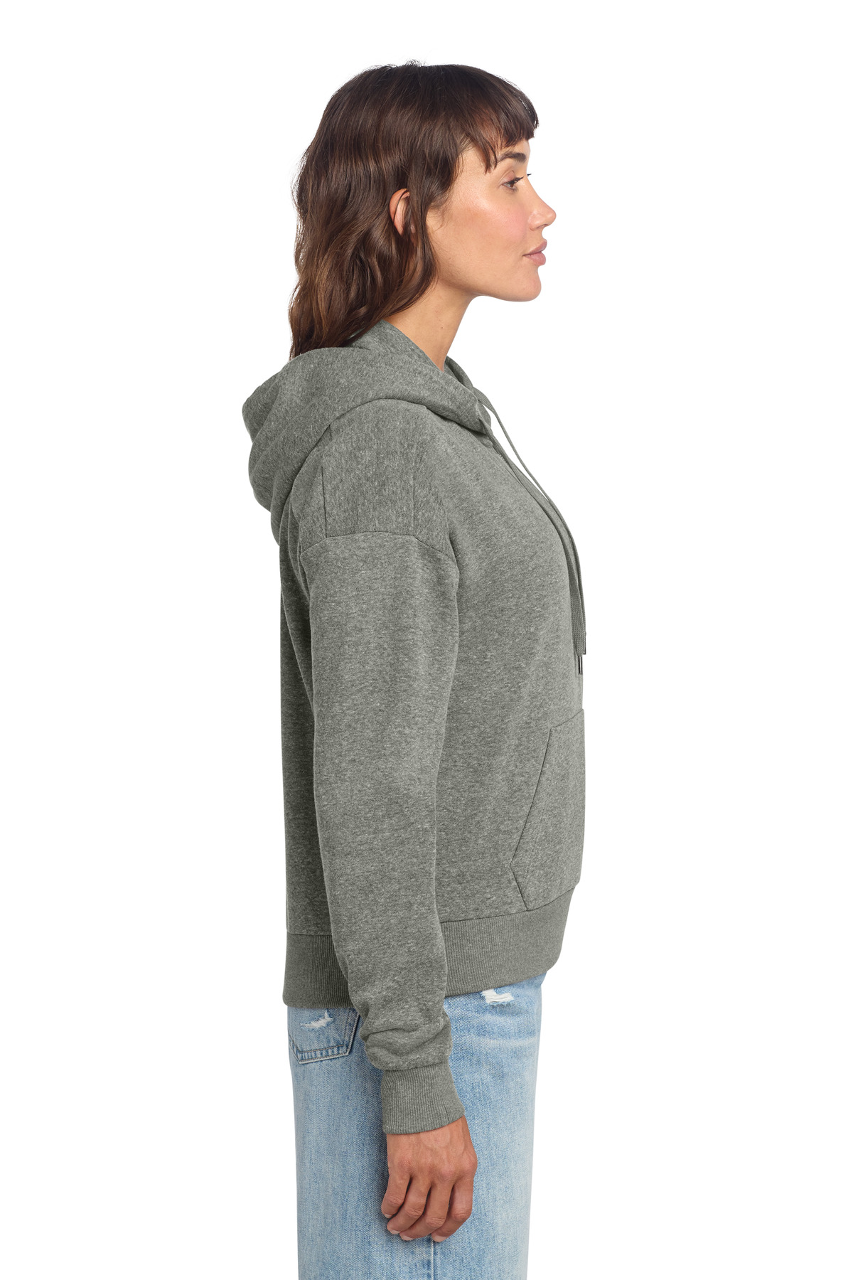 District Women's Perfect Tri Fleece 1/2-Zip Pullover DT1311