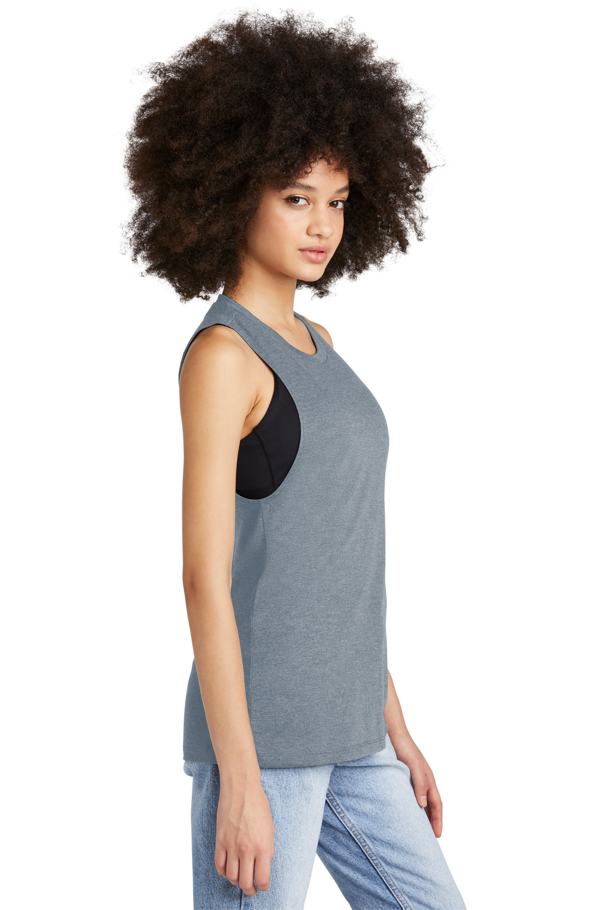 District Women's Perfect Tri Muscle Tank DT153