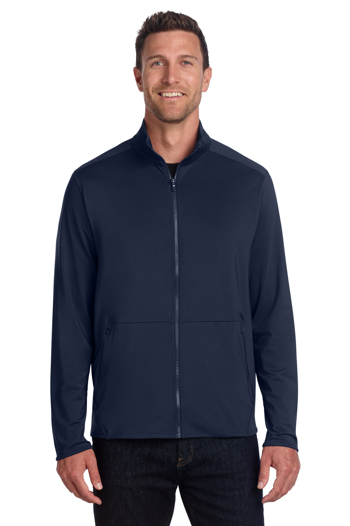 Port Authority ® Accord Stretch Fleece Full-Zip K595 - Image 2