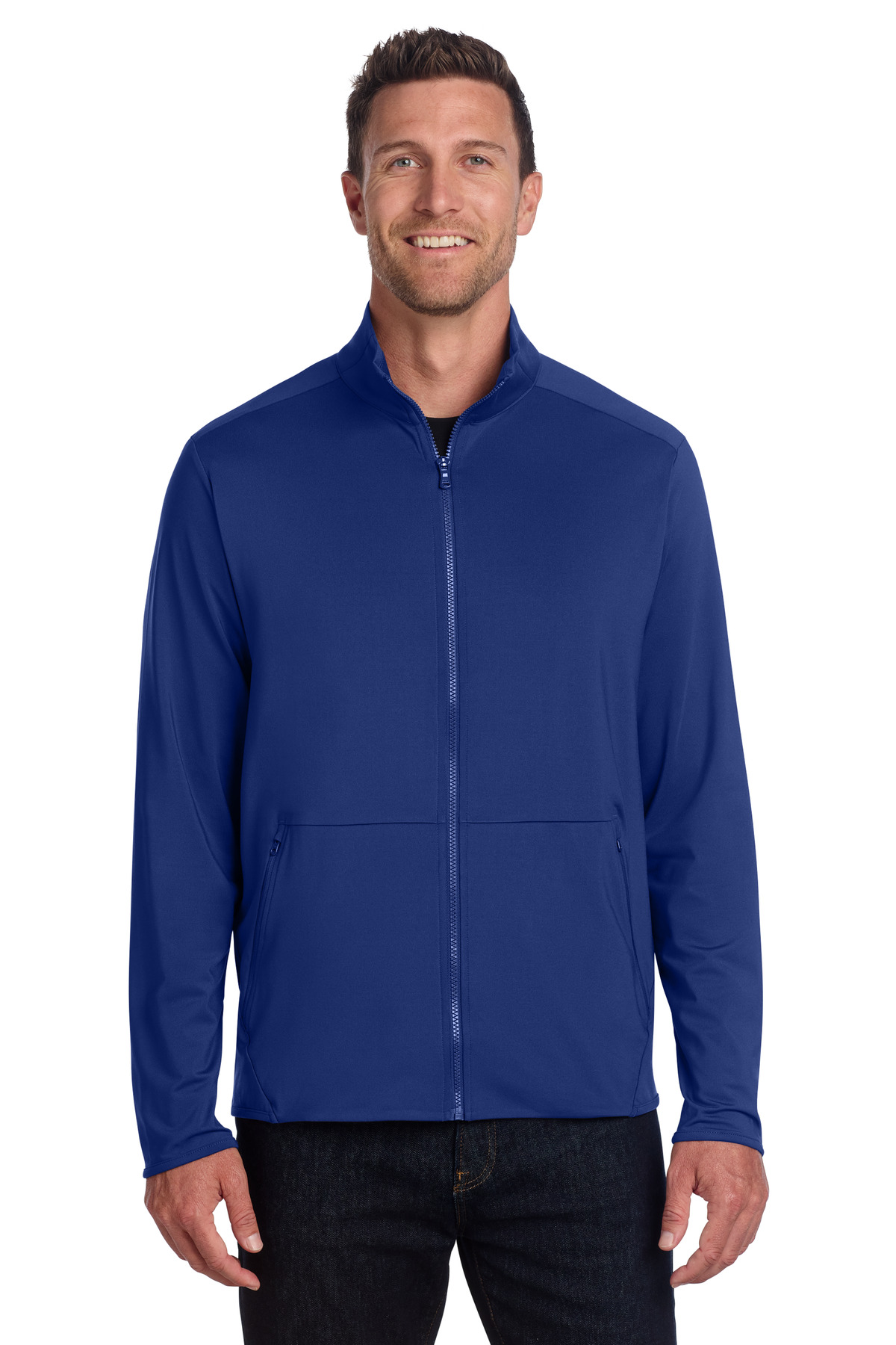 Port Authority ® Accord Stretch Fleece Full-Zip K595 - Image 4