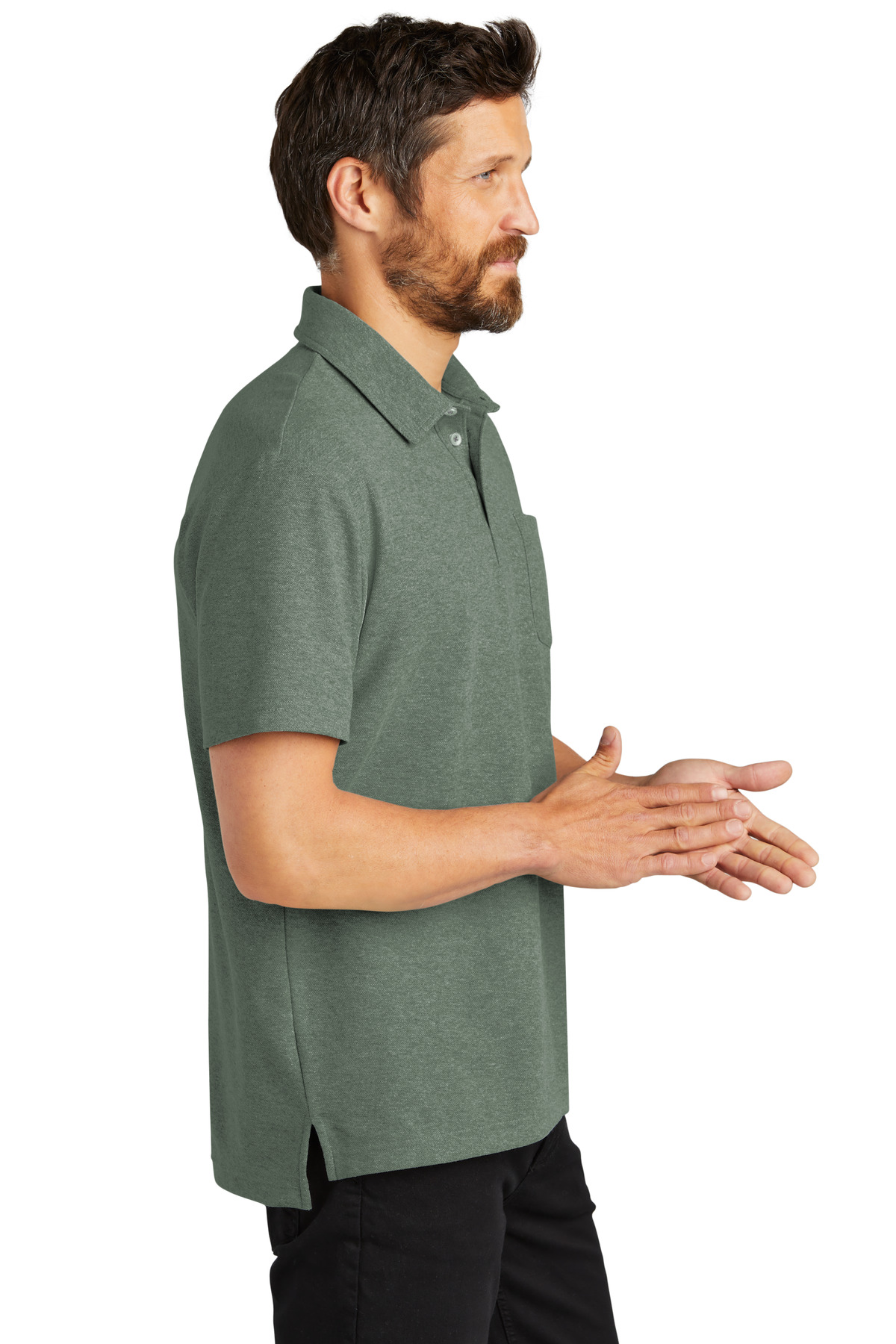 Port Authority C-FREE Cotton Blend Pique Pocket Polo K868
