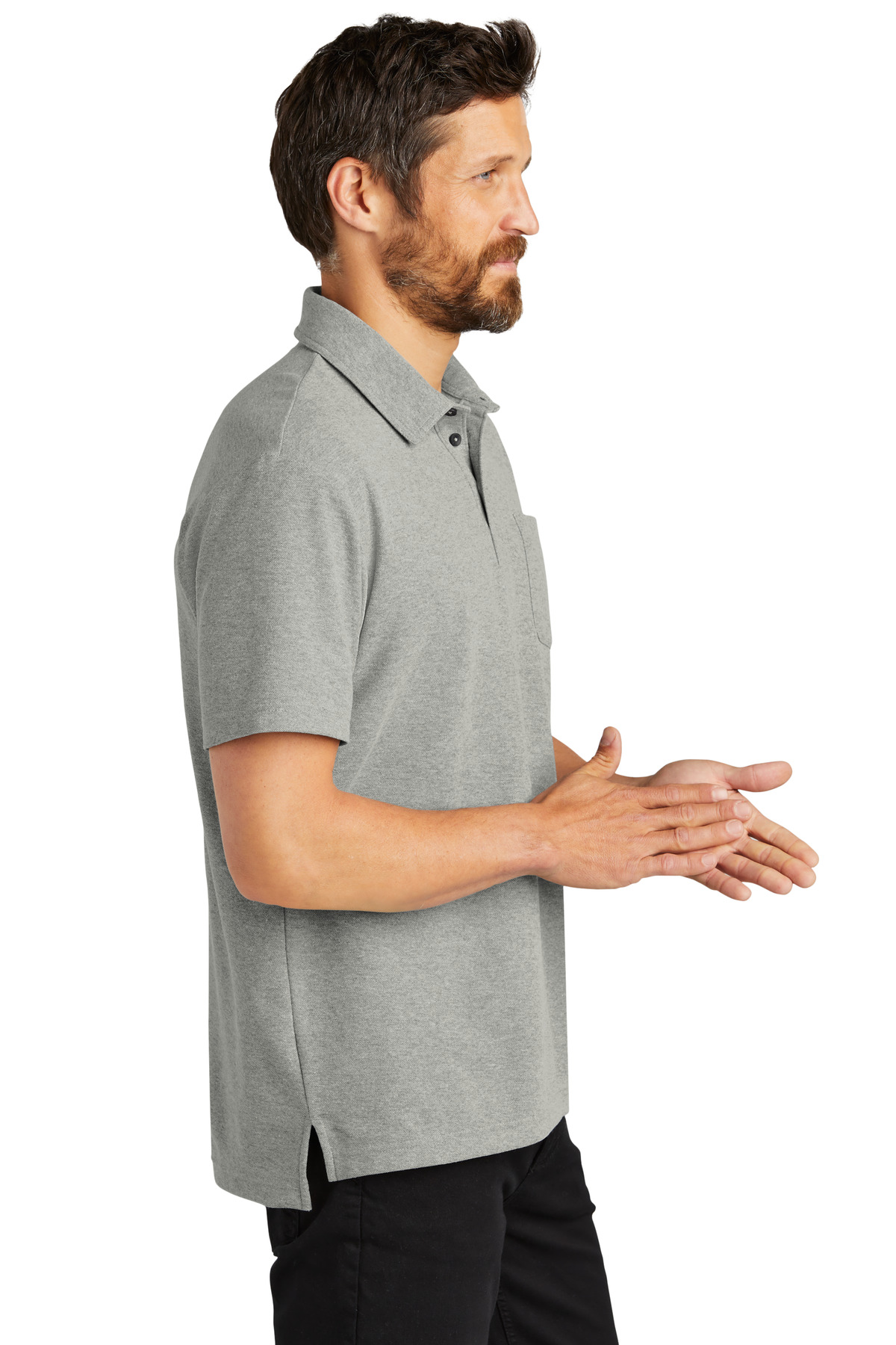 Port Authority C-FREE Cotton Blend Pique Pocket Polo K868