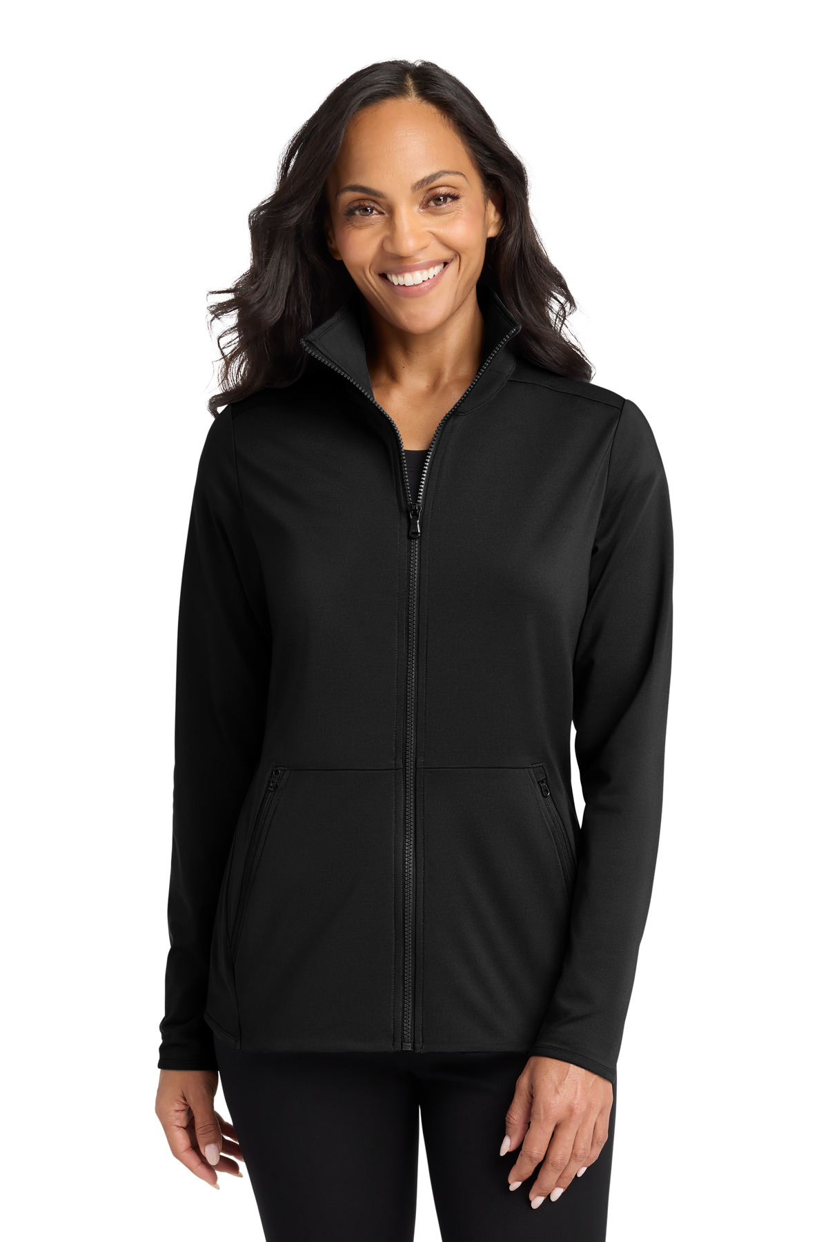 Port Authority ® Women's Accord Stretch Fleece Full-Zip LK595 - Image 2