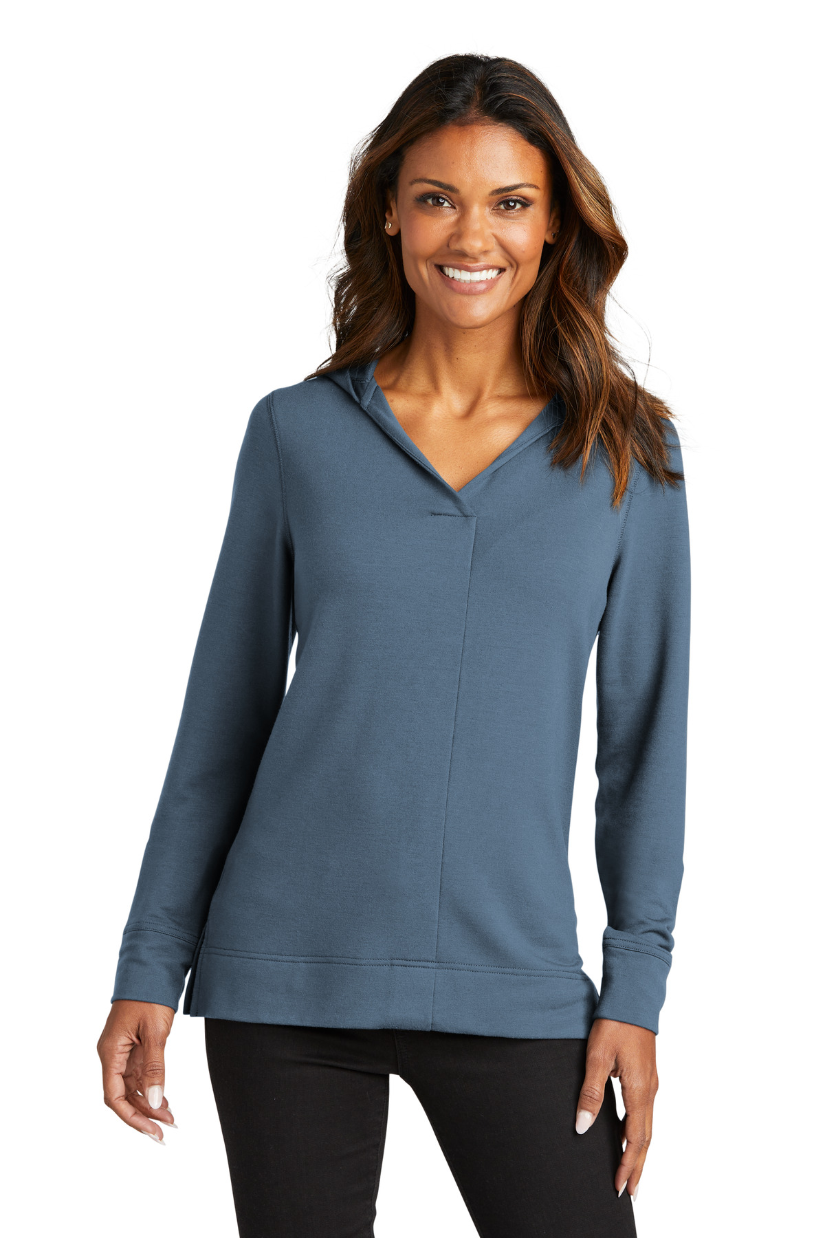 Port Authority Ladies Microterry Pullover Hoodie-Port Authority