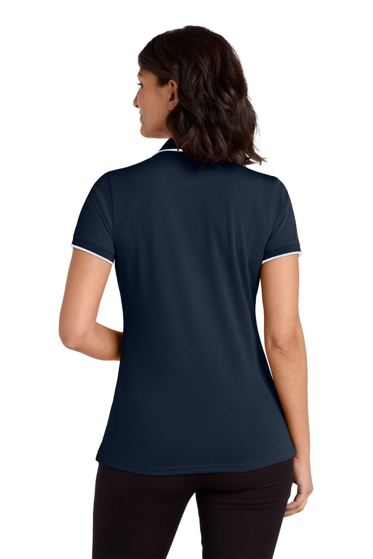 Port Authority Women's Dry Zone UV Micro-Mesh Tipped Polo. LK111
