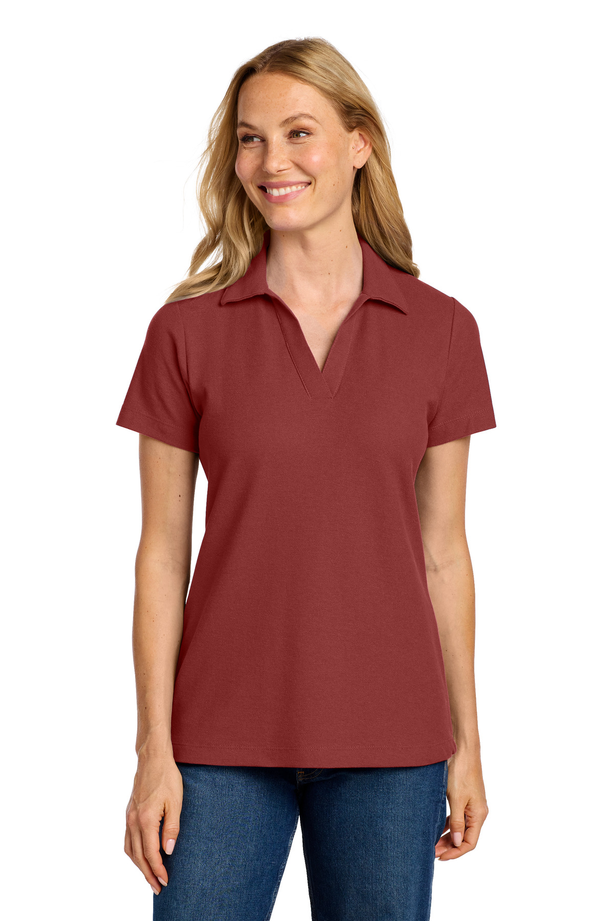 Port Authority ® Women's C-FREE ® Cotton Blend Pique Polo LK867 - Image 5