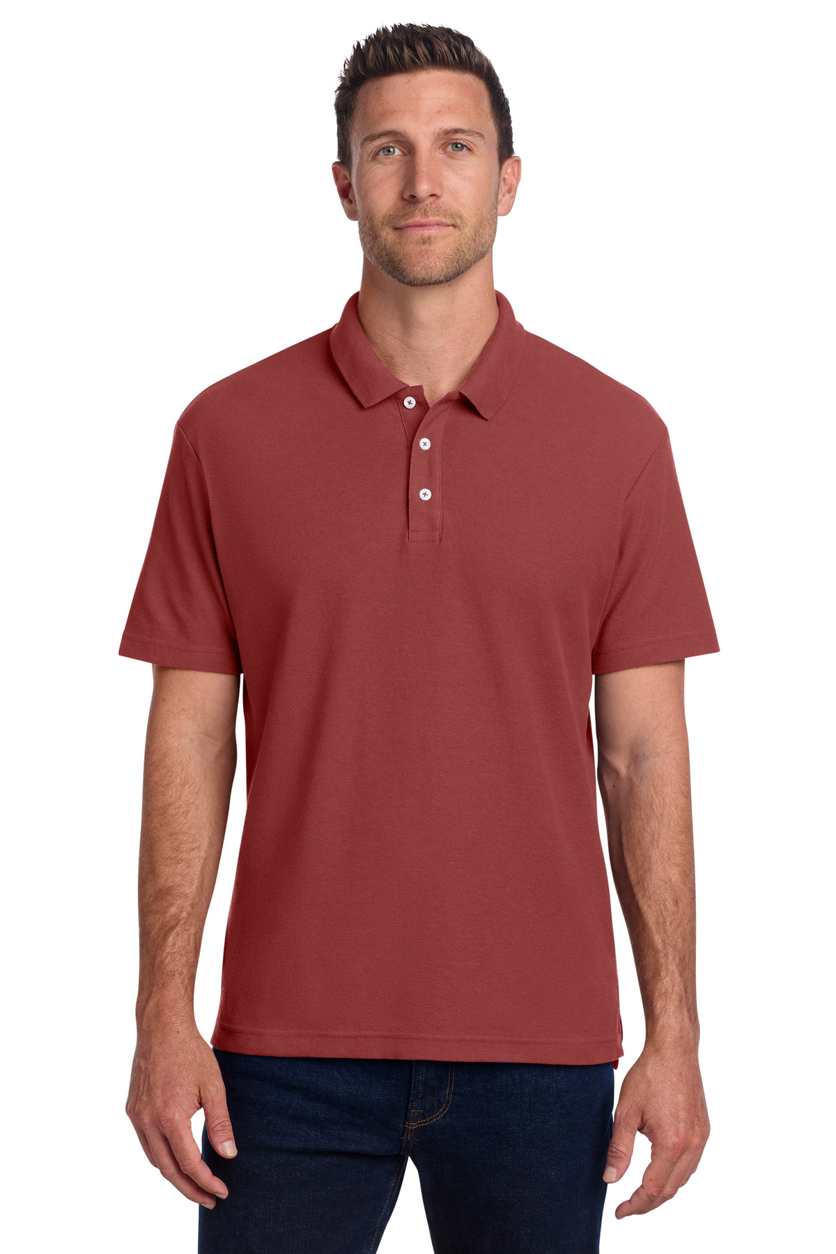 Port Authority ® C-FREE ® Cotton Blend Pique Polo K867 - Image 5