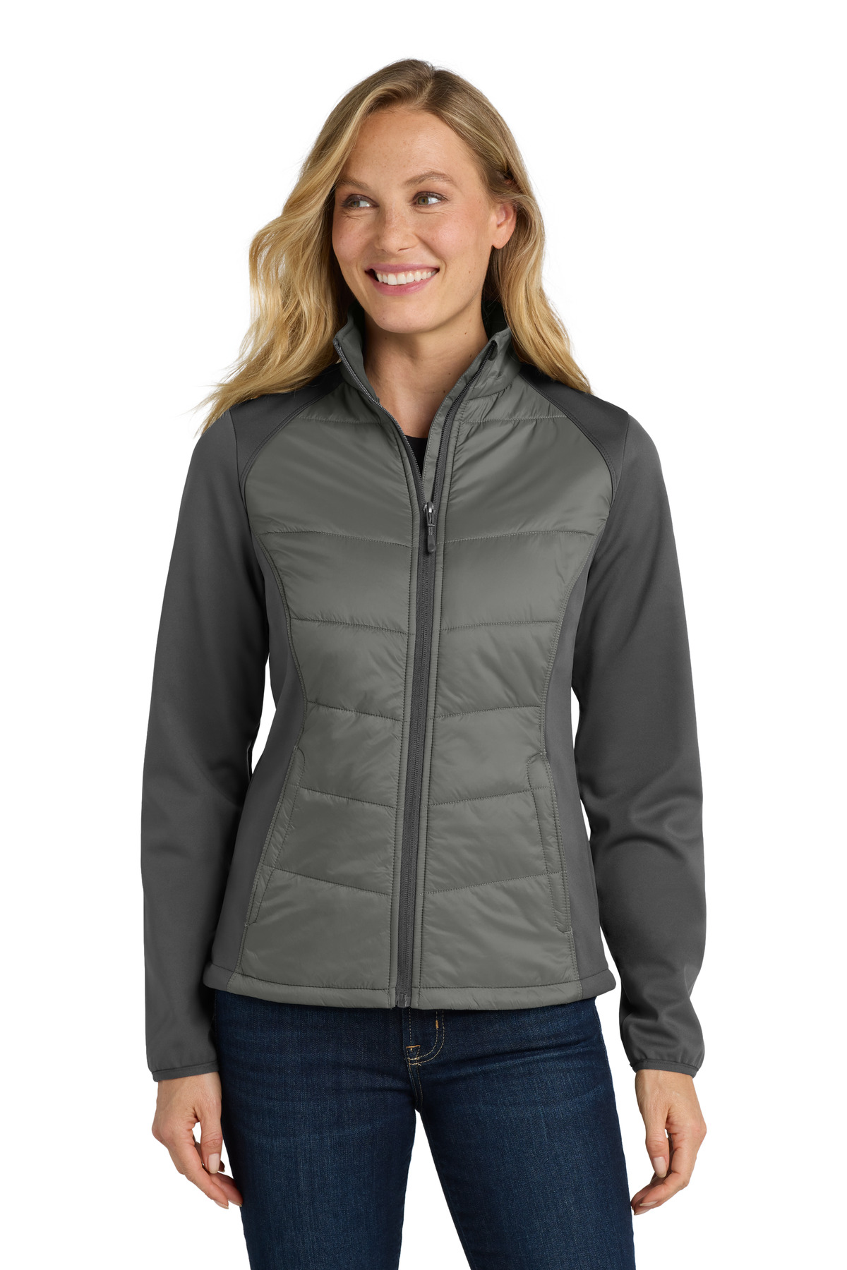 Port Authority ® Women's Hybrid Soft Shell Jacket. L787 - Image 2