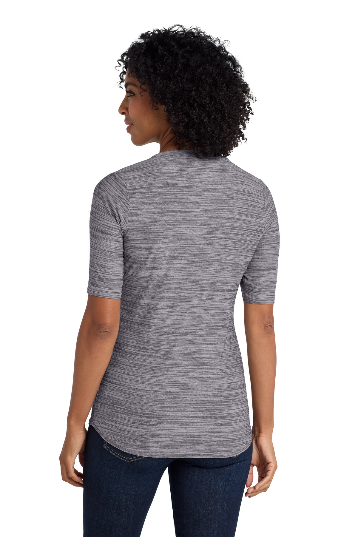 Port Authority Women's Stretch Heather Open Neck Top LK583