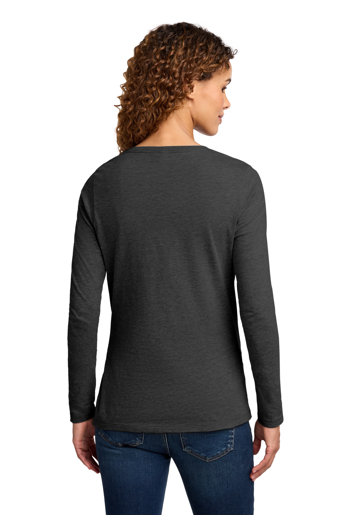 Port & Co Women's Long Sleeve Fan Favorite V-Neck Tee. LPC450VLS