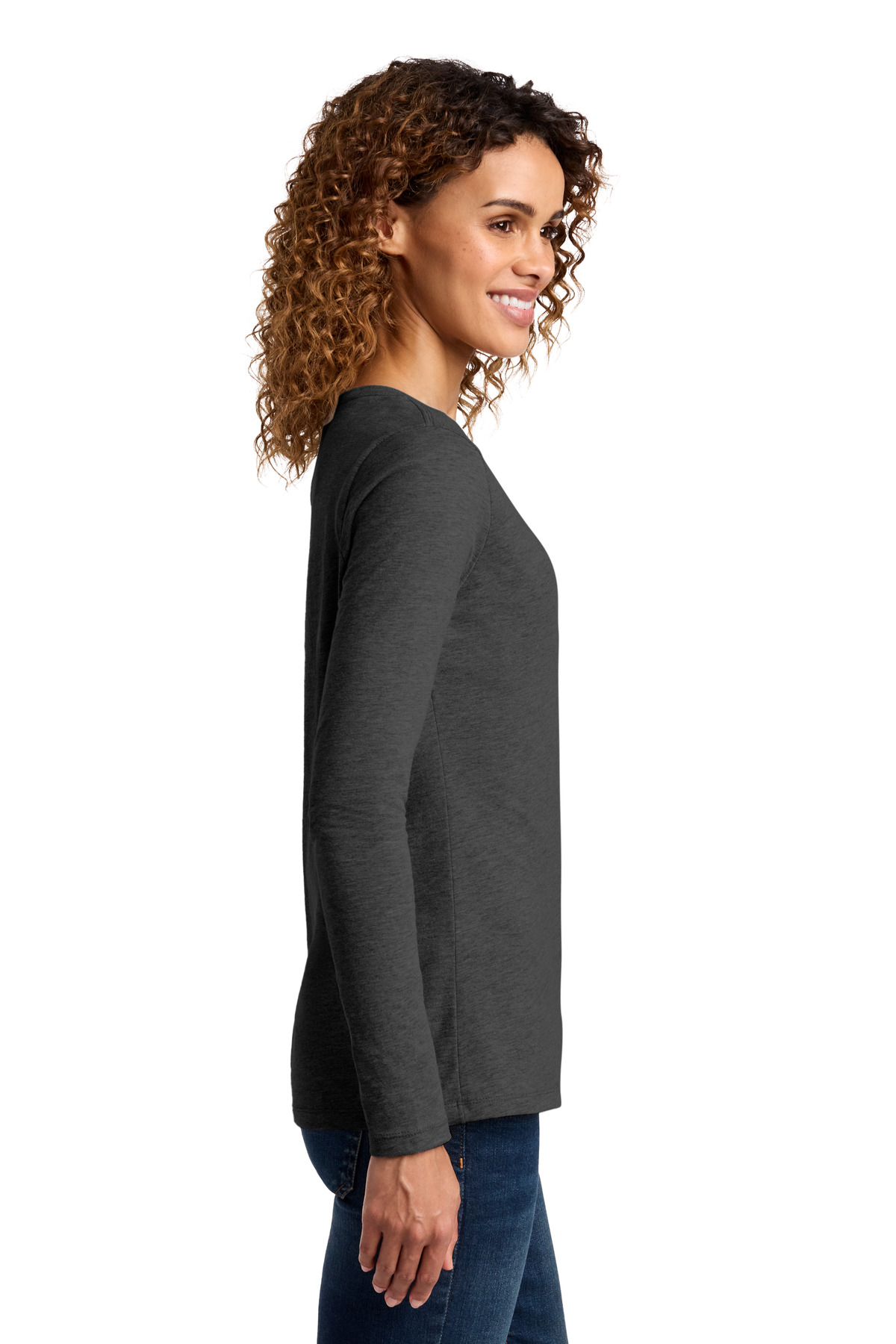 Port & Co Women's Long Sleeve Fan Favorite V-Neck Tee. LPC450VLS
