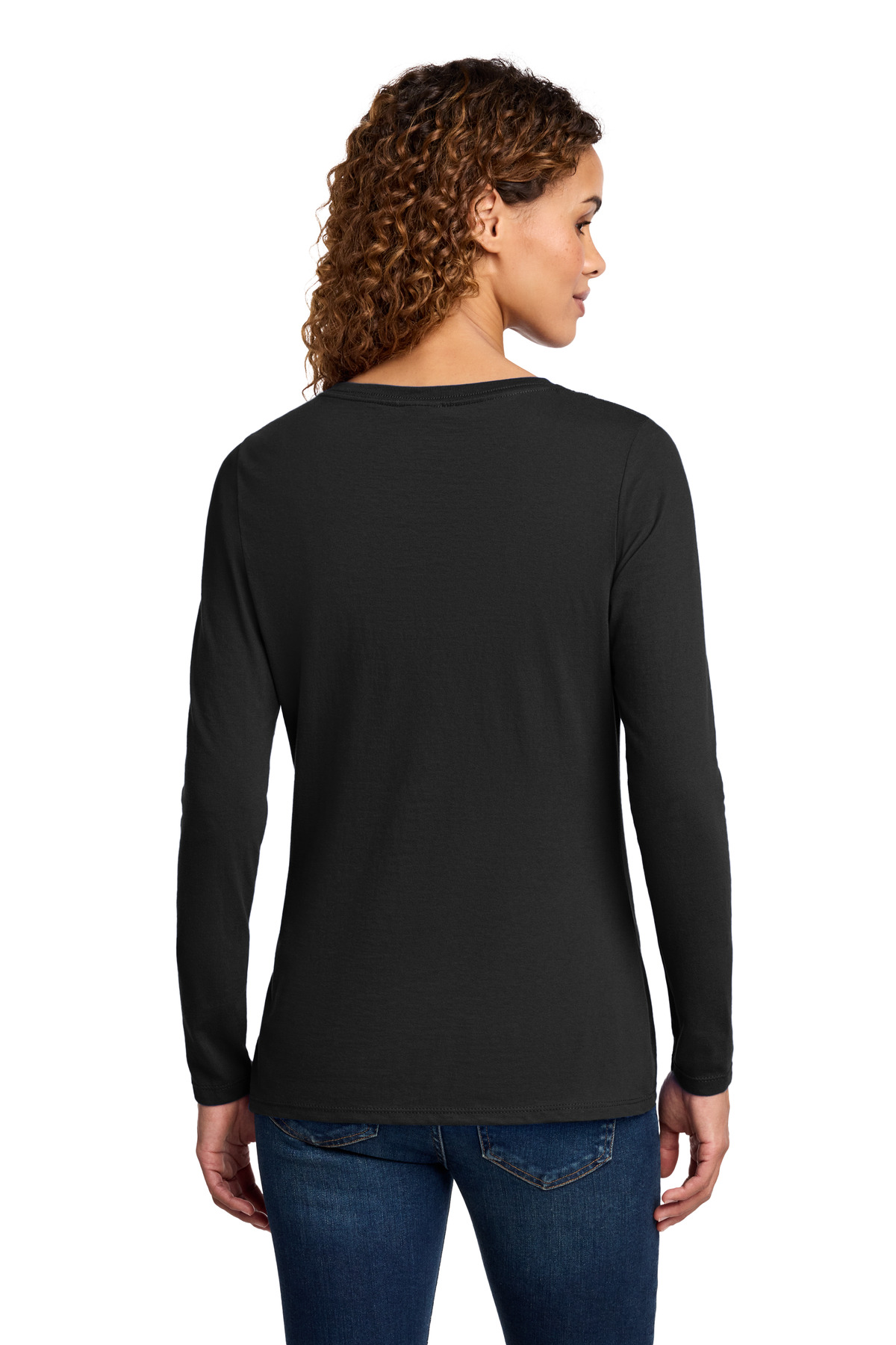 Port & Co Women's Long Sleeve Fan Favorite V-Neck Tee. LPC450VLS