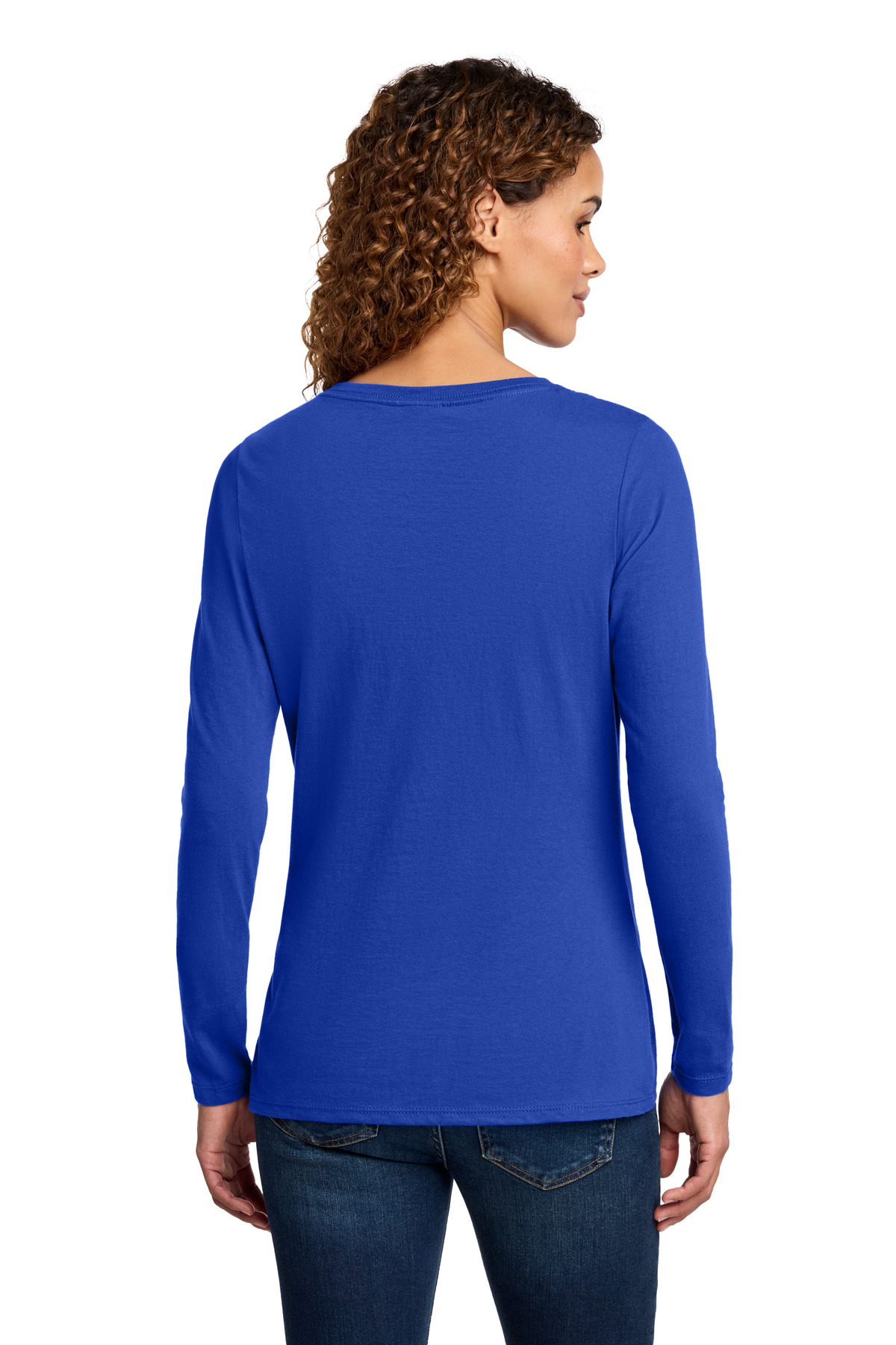 Port & Co Women's Long Sleeve Fan Favorite V-Neck Tee. LPC450VLS