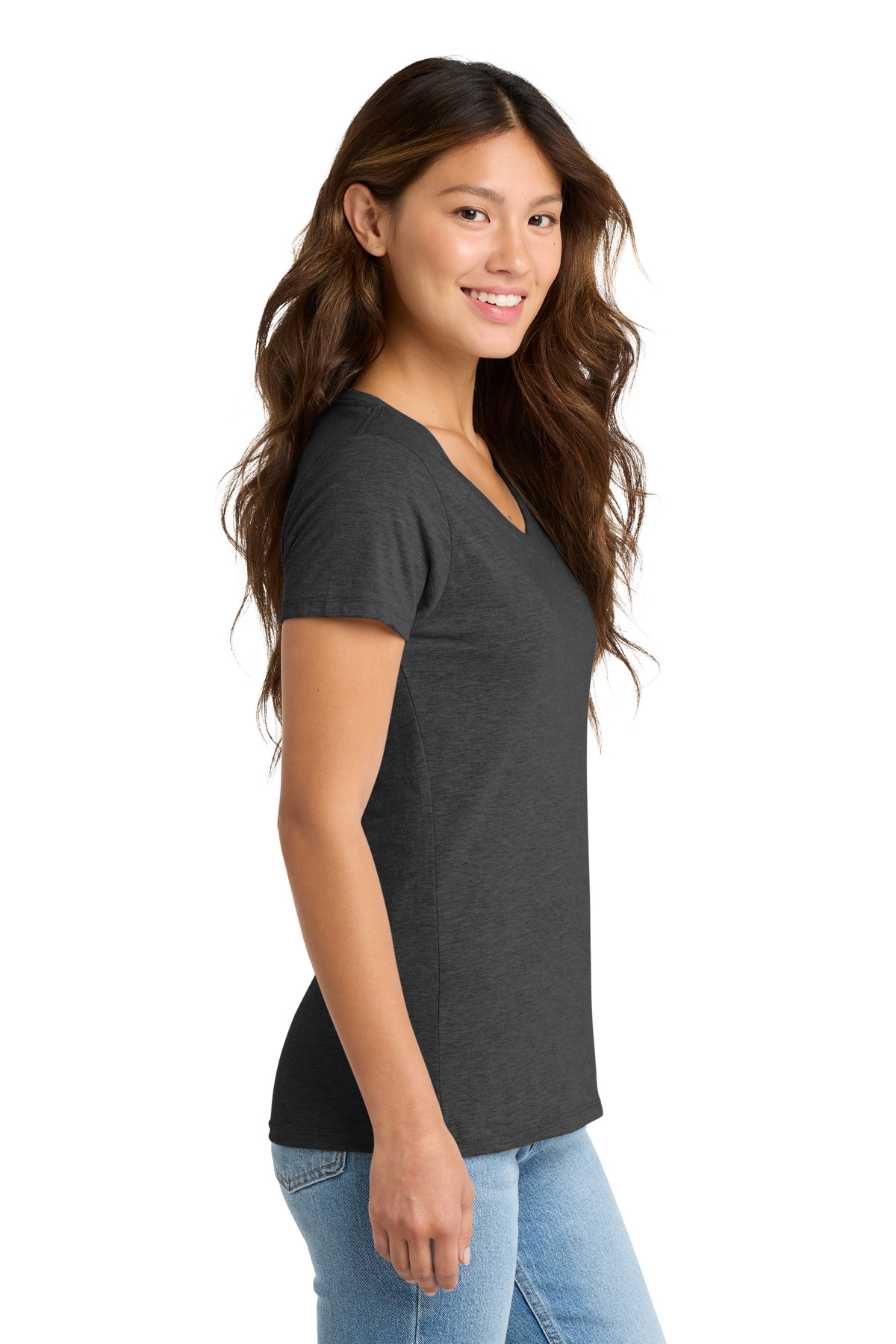 Port & Co Women's Fan Favorite V-Neck Tee. LPC450V