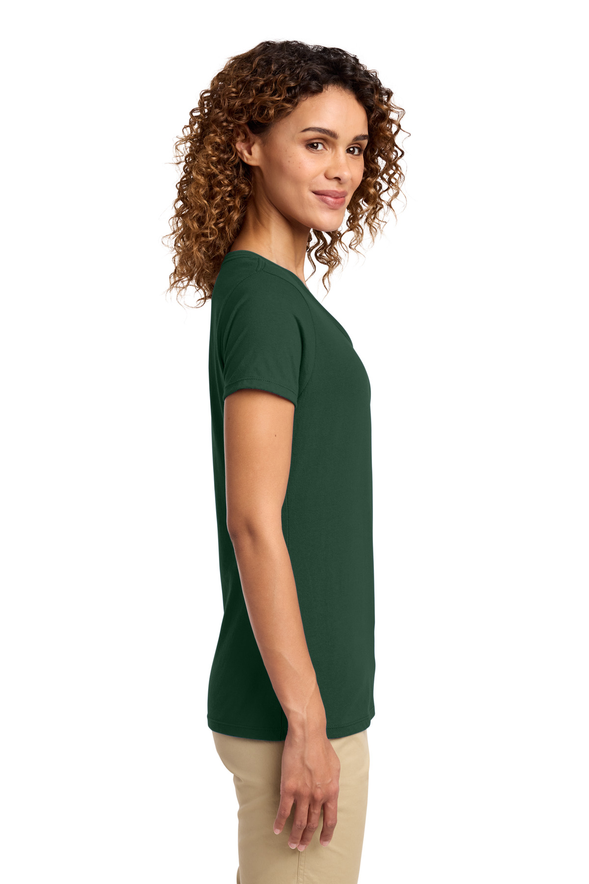 Port & Co Women's Fan Favorite V-Neck Tee. LPC450V