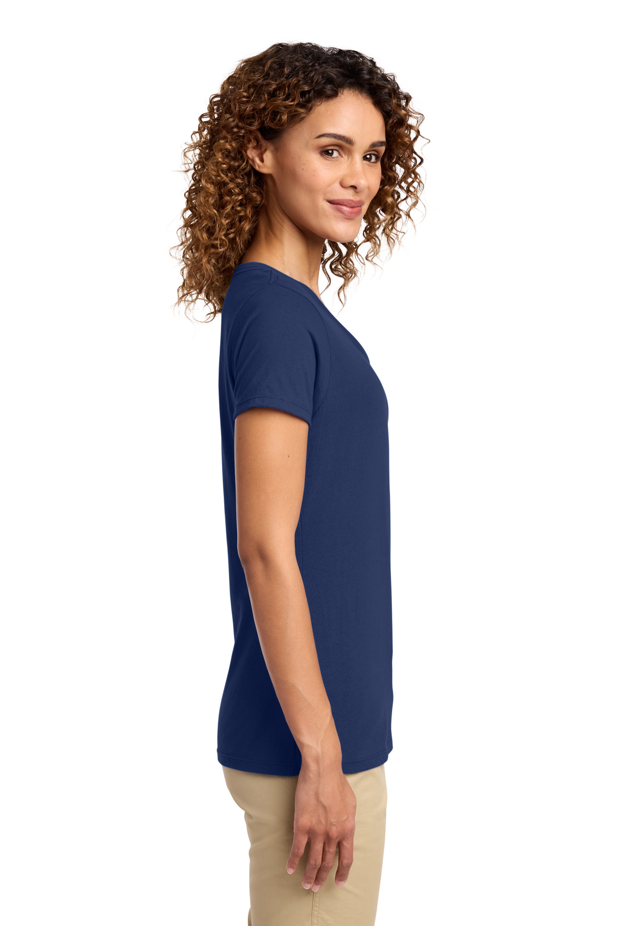 Port & Co Women's Fan Favorite V-Neck Tee. LPC450V