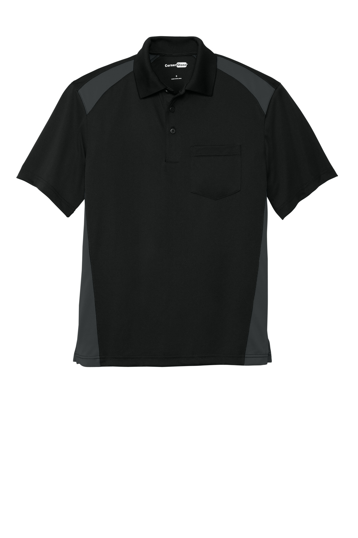 Select Snag-Proof Two Way Colorblock Pocket Polo