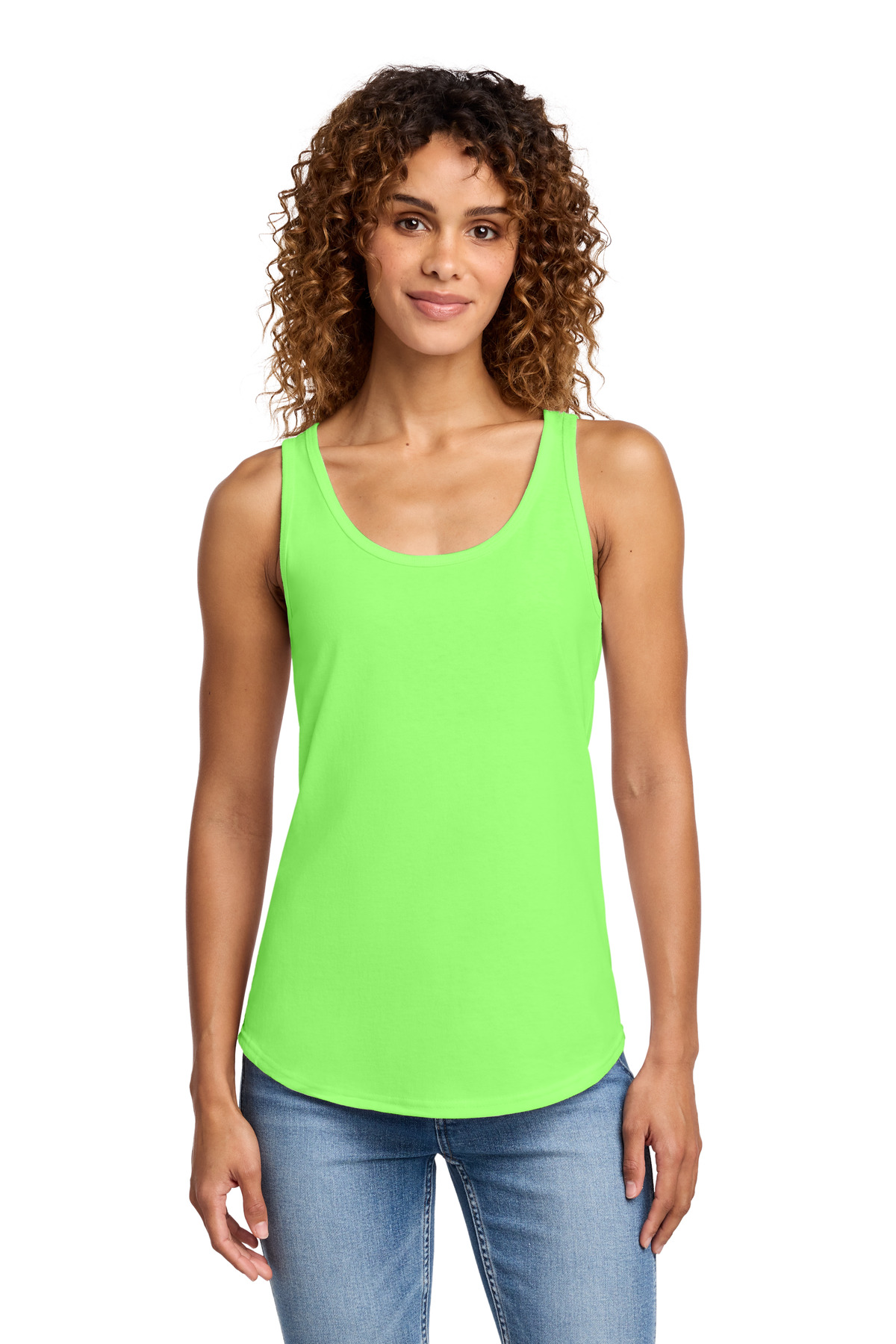 Port & Co ™ Women's Core Cotton Tank Top. LPC54TT - Neon Green