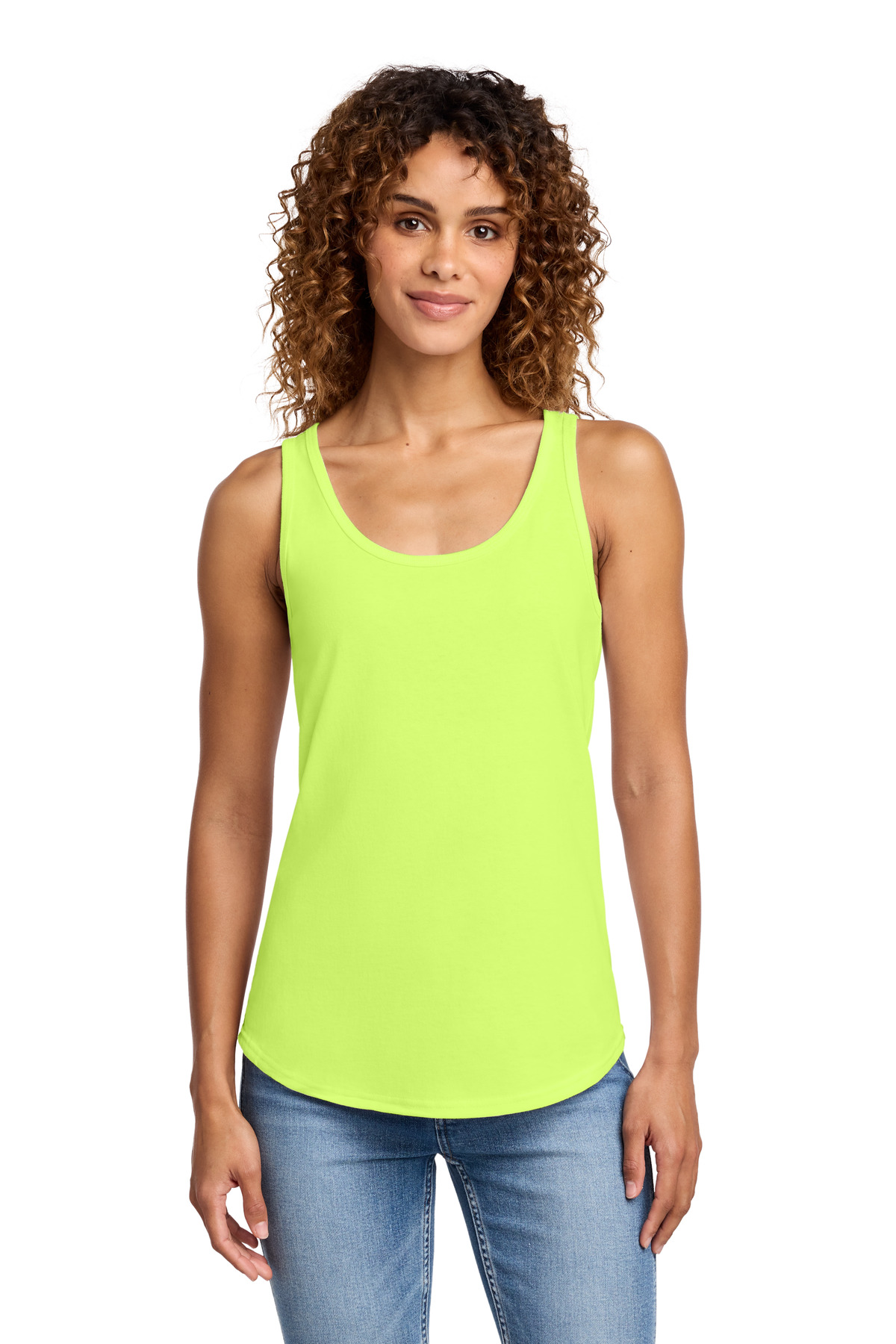 Port & Co ™ Women's Core Cotton Tank Top. LPC54TT - Neon Yellow