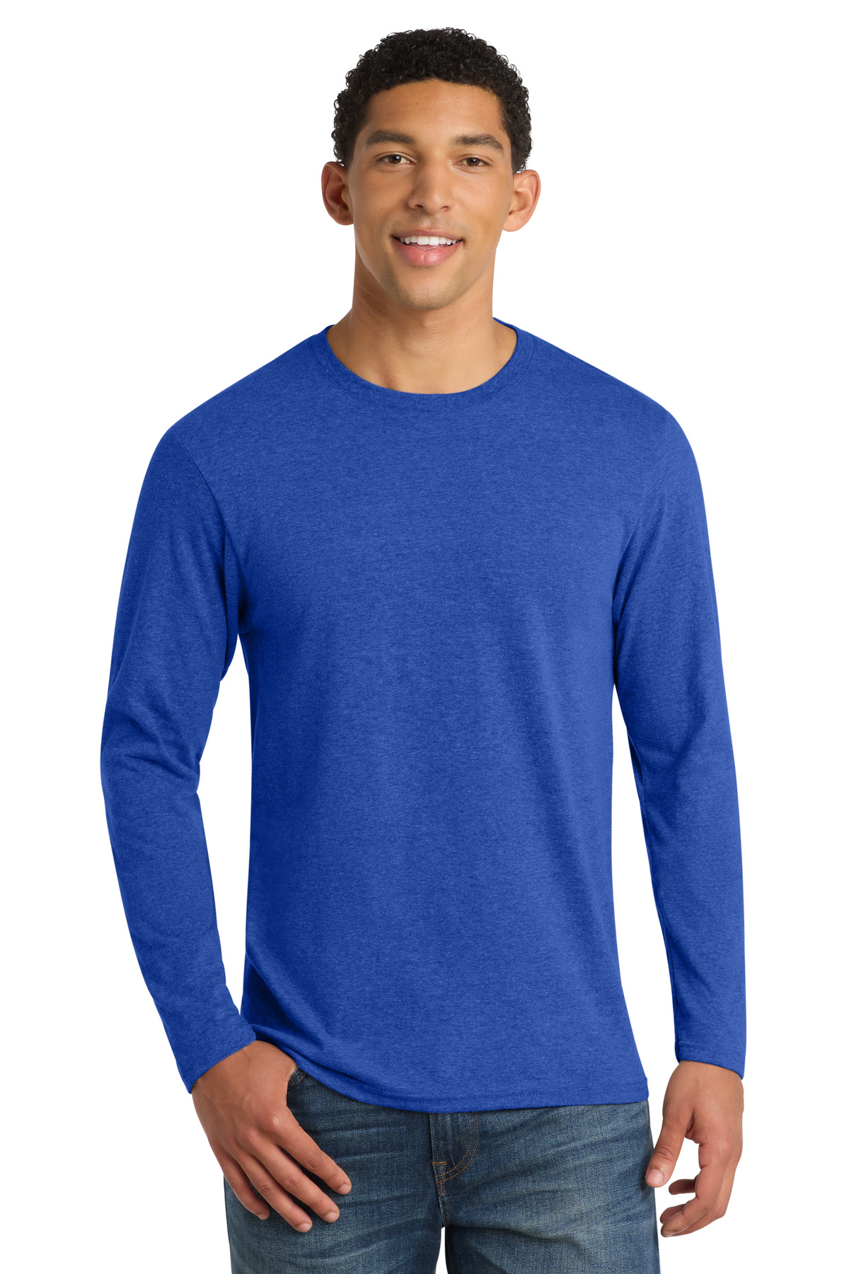 Port & Co ™ Long Sleeve Fan Favorite ™ Blend Tee. PC455LS - True Royal Heather