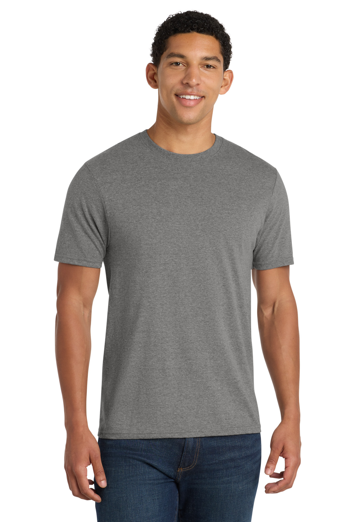 Port & Co PC455 swatch in Graphite Heather