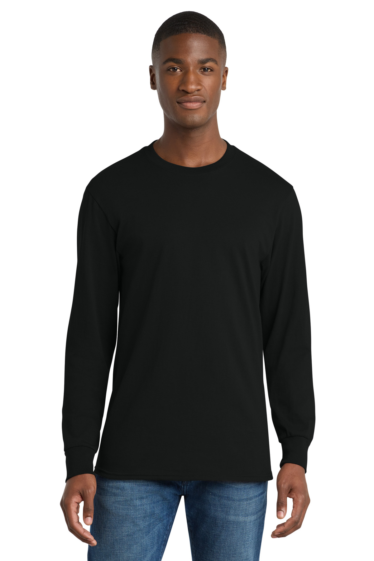 Port & Co Long Sleeve Core Cotton Tee. PC54LS